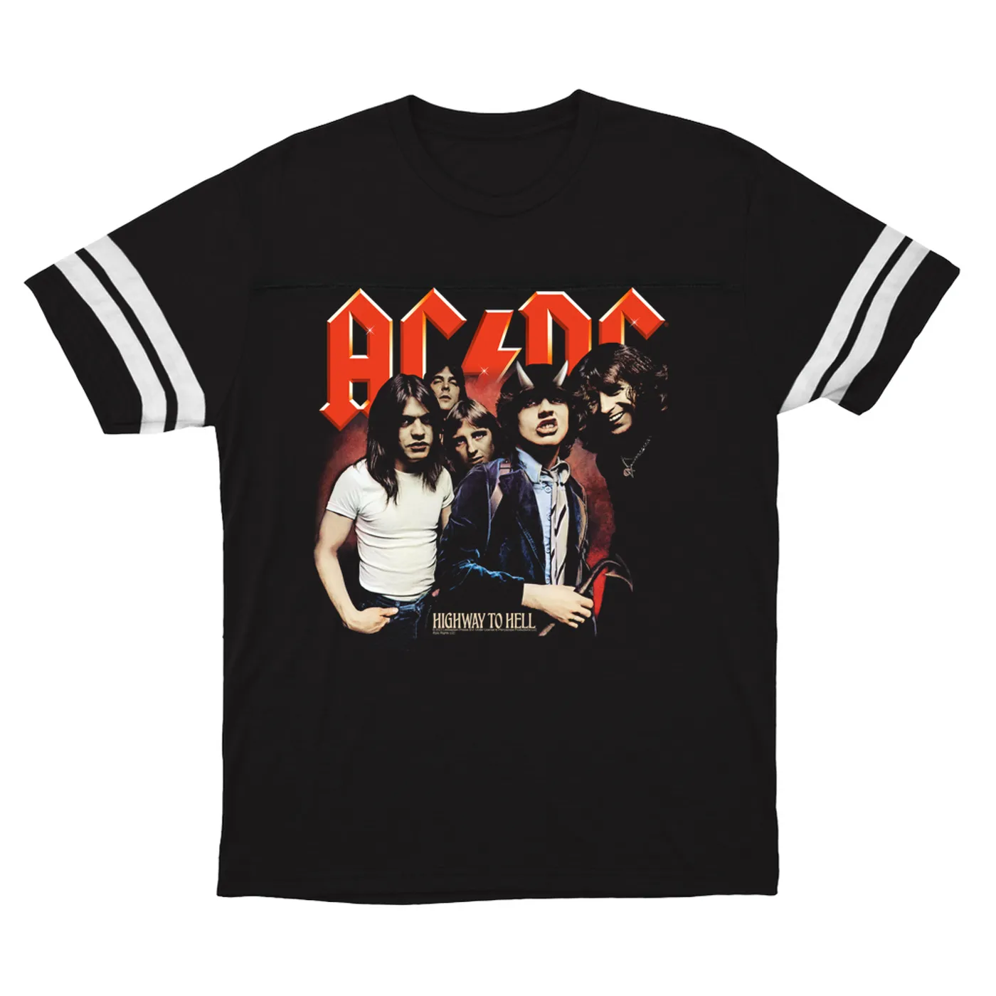 AC/DC T-Shirt | Highway To Hell Album Group Image ACDC Football Shirt
