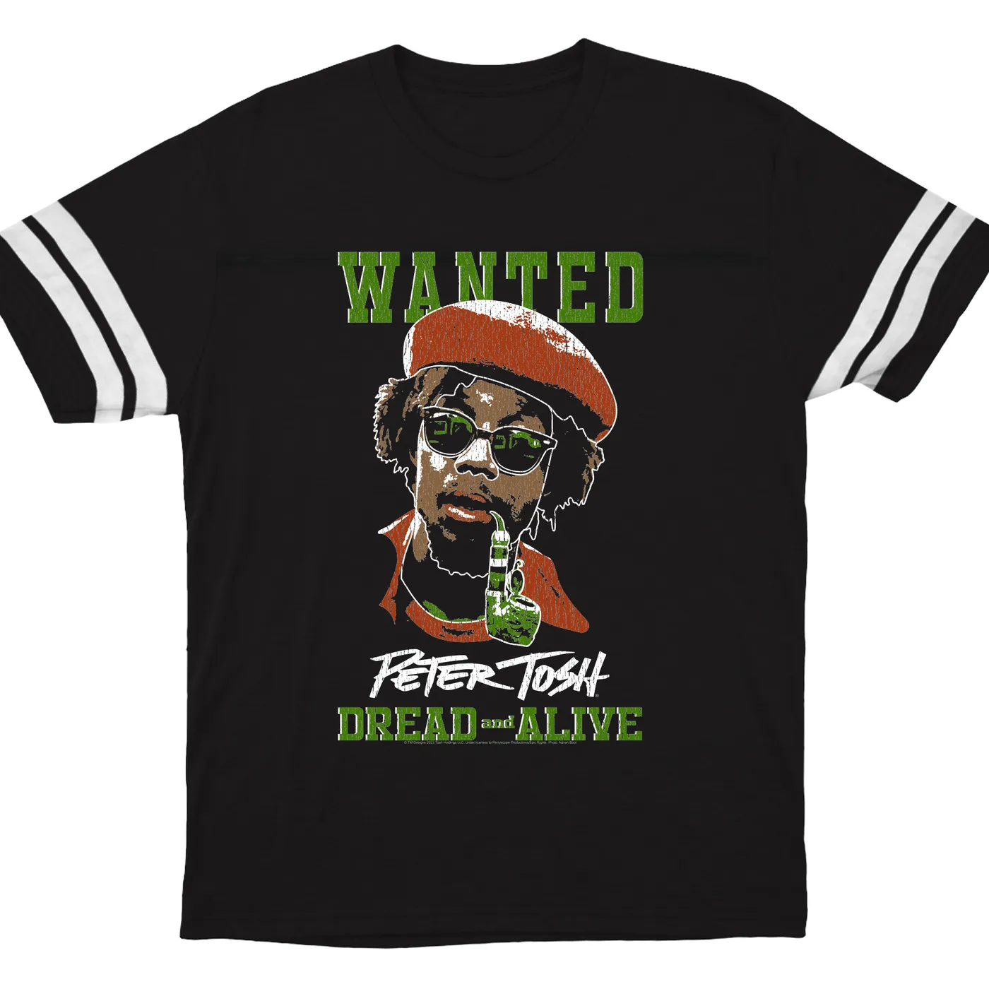 Peter Tosh T-Shirt | Wanted Dread And Live (Merchbar Exclusive) Peter Tosh Football Shirt