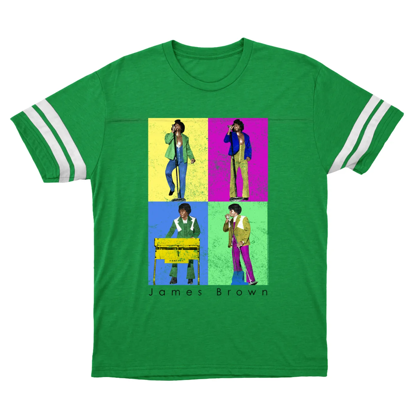James Brown T-Shirt | Pop Art Sex Machine Dance Moves James Brown Football Shirt