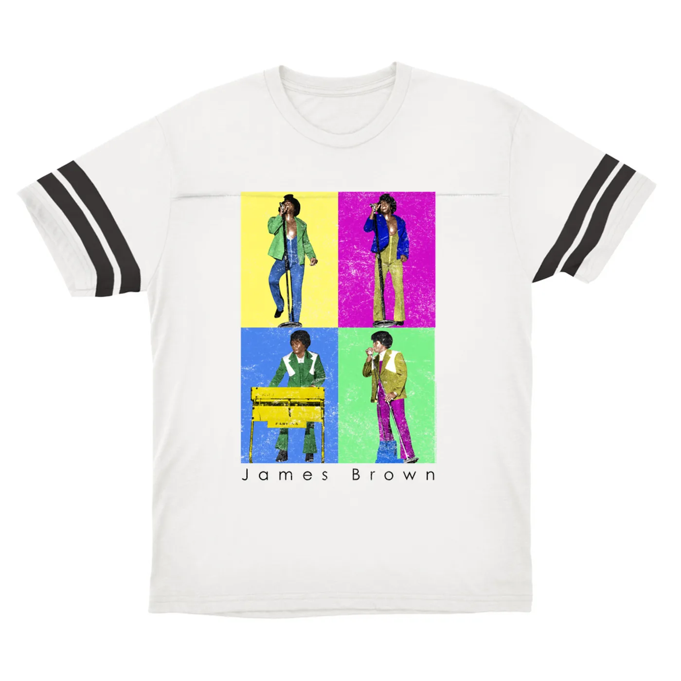 James Brown T-Shirt | Pop Art Sex Machine Dance Moves James Brown Football Shirt