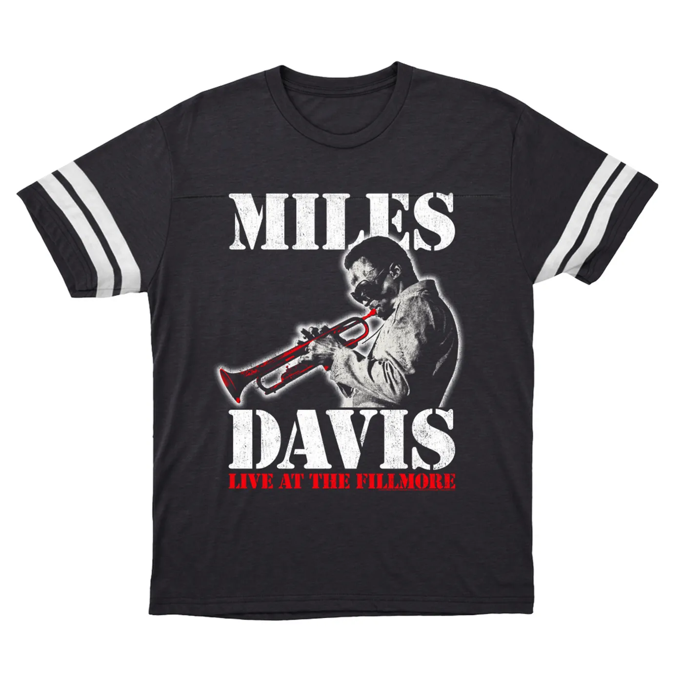 Miles Davis T-Shirt | LIVE At Fillmore (Merchbar Exclusive) Miles Davis Football Shirt