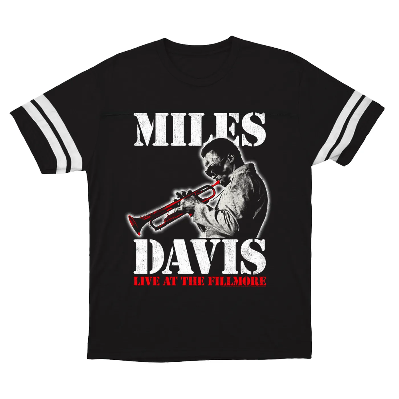 Miles Davis T-Shirt | LIVE At Fillmore (Merchbar Exclusive) Miles Davis Football Shirt