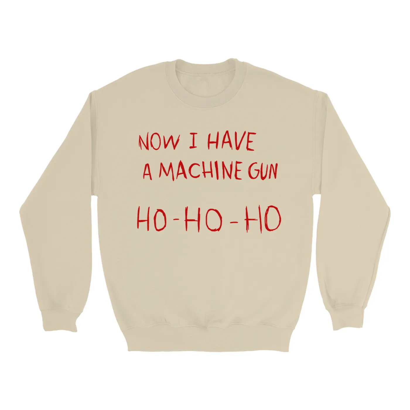 Pop Culture Sweatshirt | Now I Have A Machine Gun Ho Ho Ho Inspired By Die Hard Pop Culture Sweatshirt