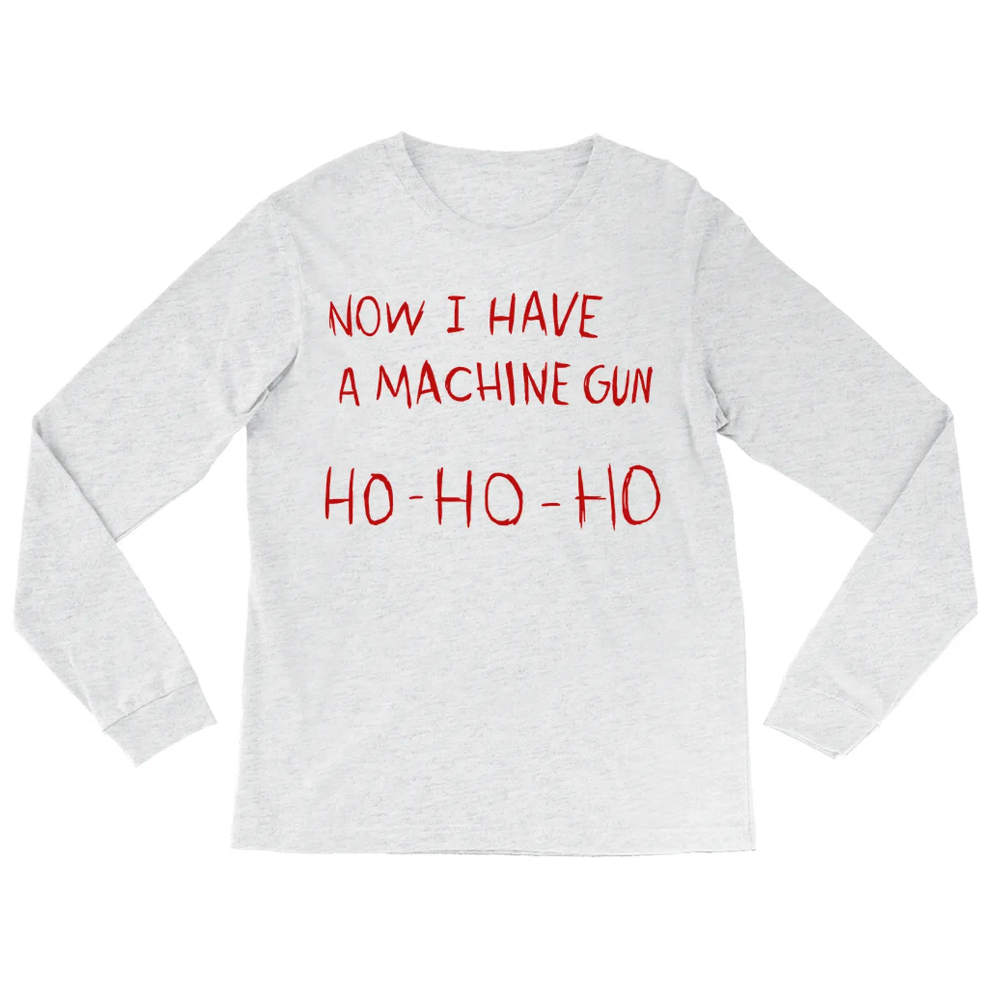 Pop Culture Long Sleeve Shirt | Now I Have A Machine Gun Ho Ho Ho Inspired By Die Hard Pop Culture Shirt