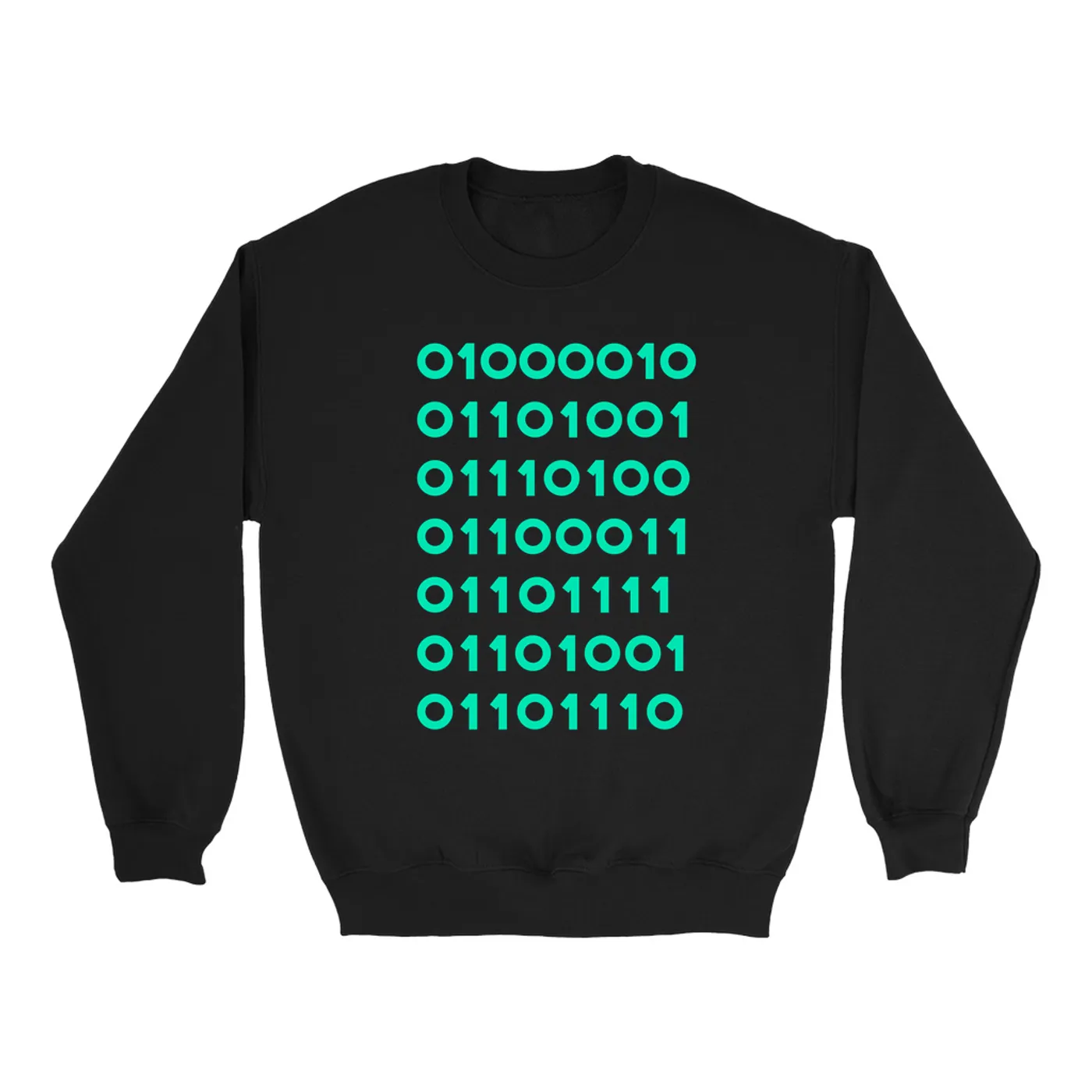 Pop Culture Sweatshirt | Binary Bitcoin Inspired By Silicon Valley Pop Culture Sweatshirt