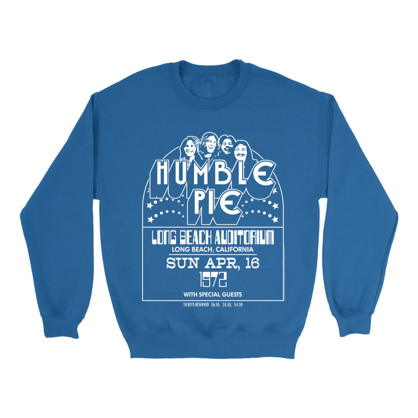 Humble Pie Sweatshirt | Long Beach Auditorium 1972 Humble Pie Sweatshirt