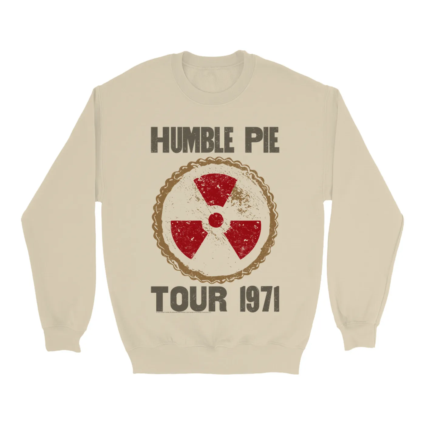 Humble Pie Sweatshirt | Tour 1971 Distressed Humble Pie Sweatshirt