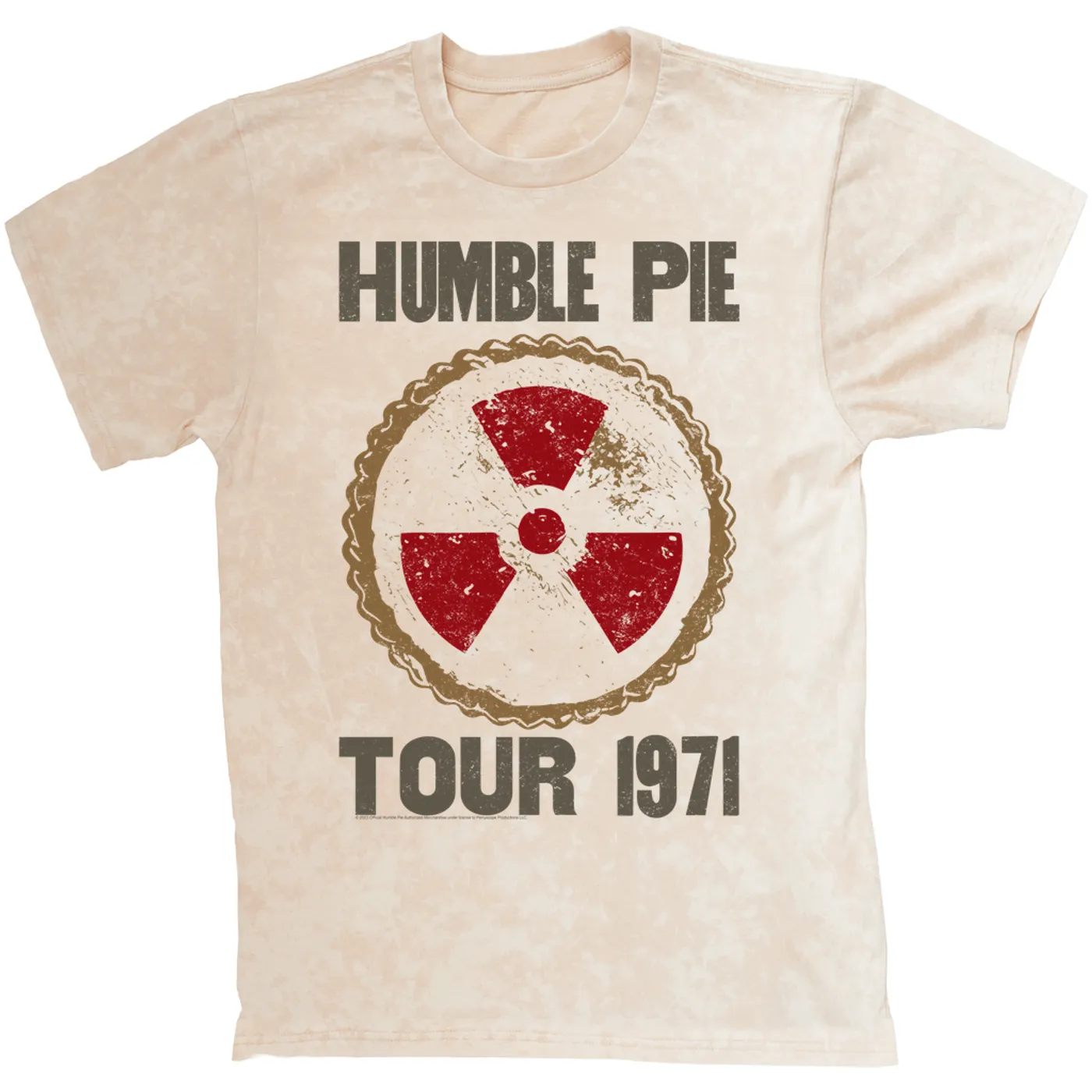 Humble Pie T-shirt | Tour 1971 Distressed Humble Pie Mineral Wash Shirt