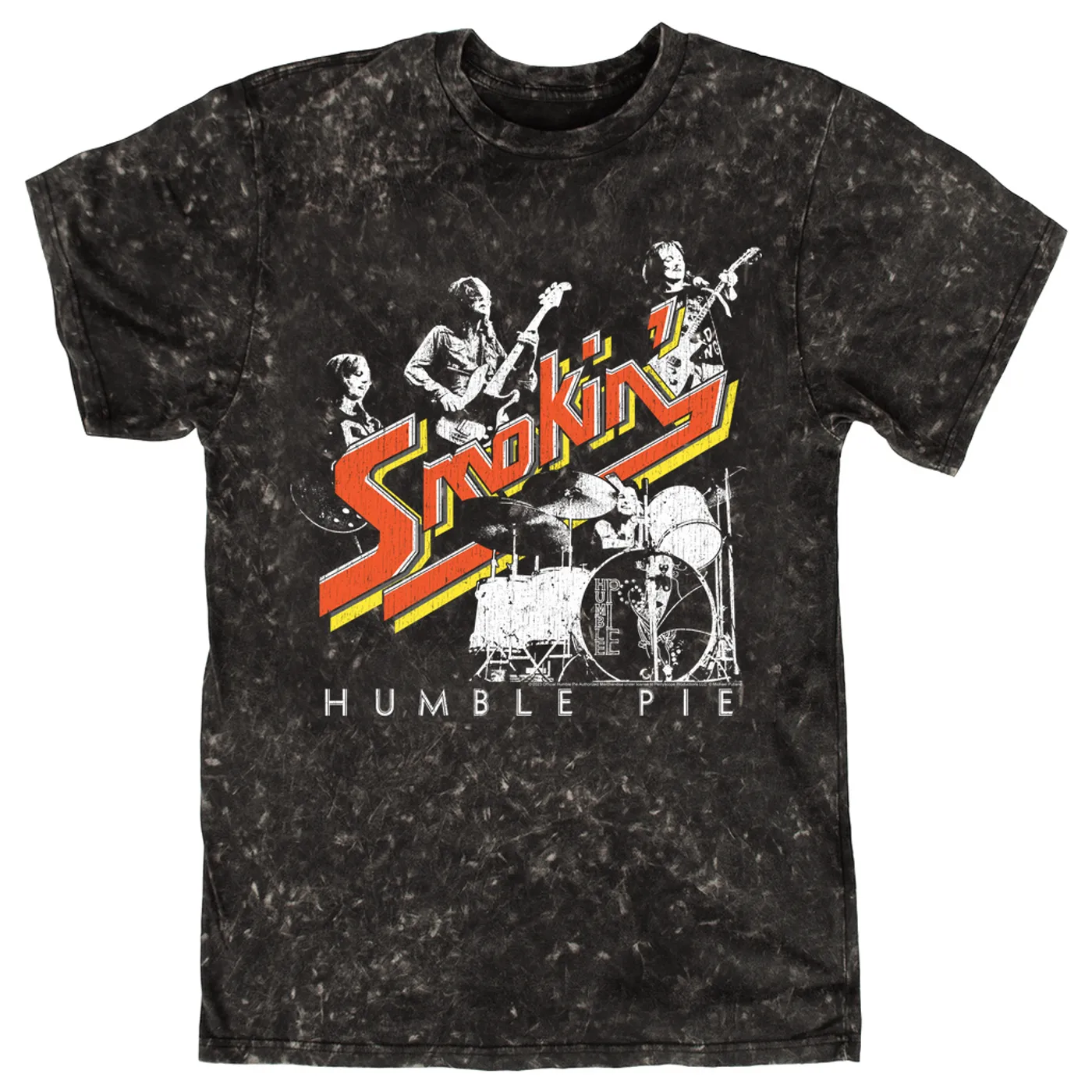 Humble Pie T-shirt | Smokin' Performance Live Distressed (Merchbar Exclusive) Humble Pie Mineral Wash Shirt