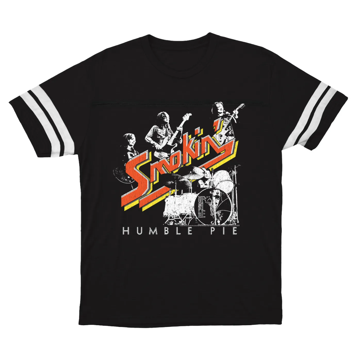 Humble Pie T-Shirt | Smokin' Performance Live Distressed (Merchbar Exclusive) Humble Pie Football Shirt