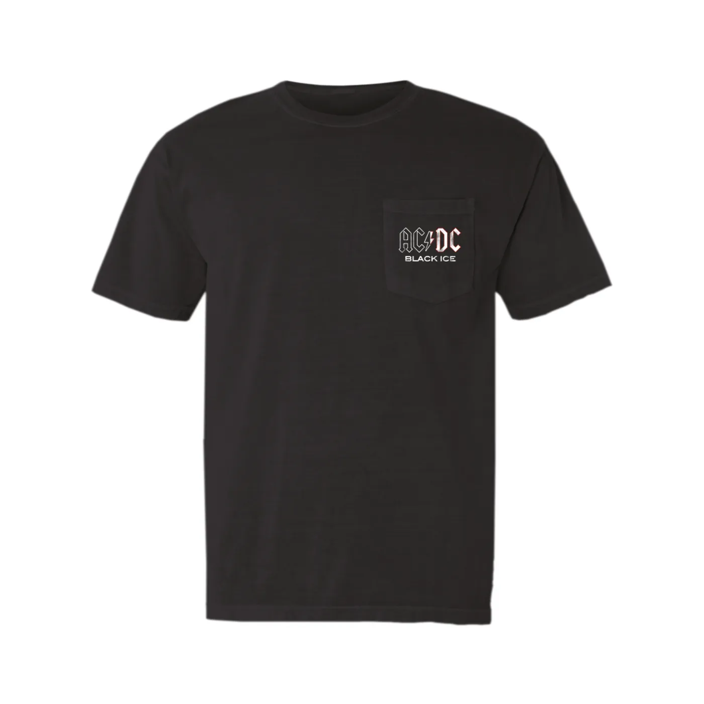 AC/DC T-Shirt | Black Ice Album Design (Merchbar Exclusive) ACDC Pocket T-shirt