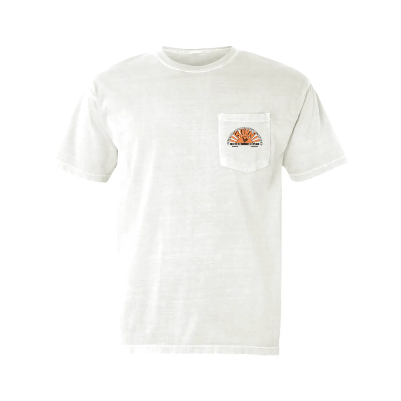 Sun Records T-Shirt | Orange Brown Half Logo Sun Records Pocket T-shirt