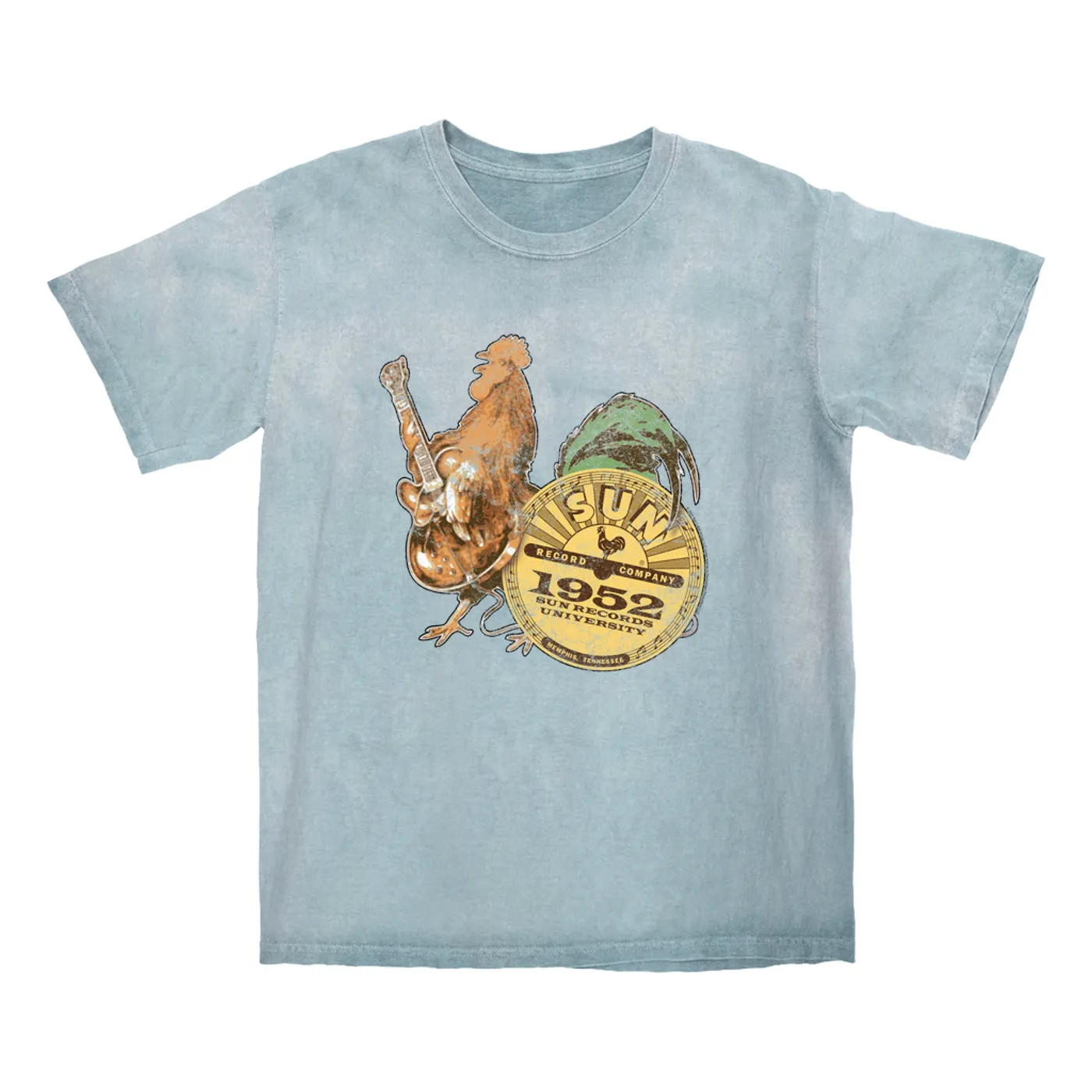 Sun Records T-shirt | 1952 Red Rooster University Sun Records Color Blast Shirt