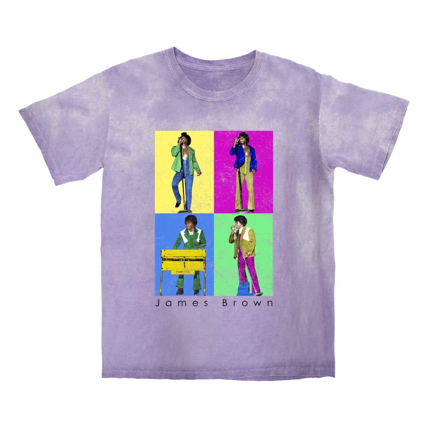 James Brown T-shirt | Pop Art Sex Machine Dance Moves James Brown Color Blast Shirt