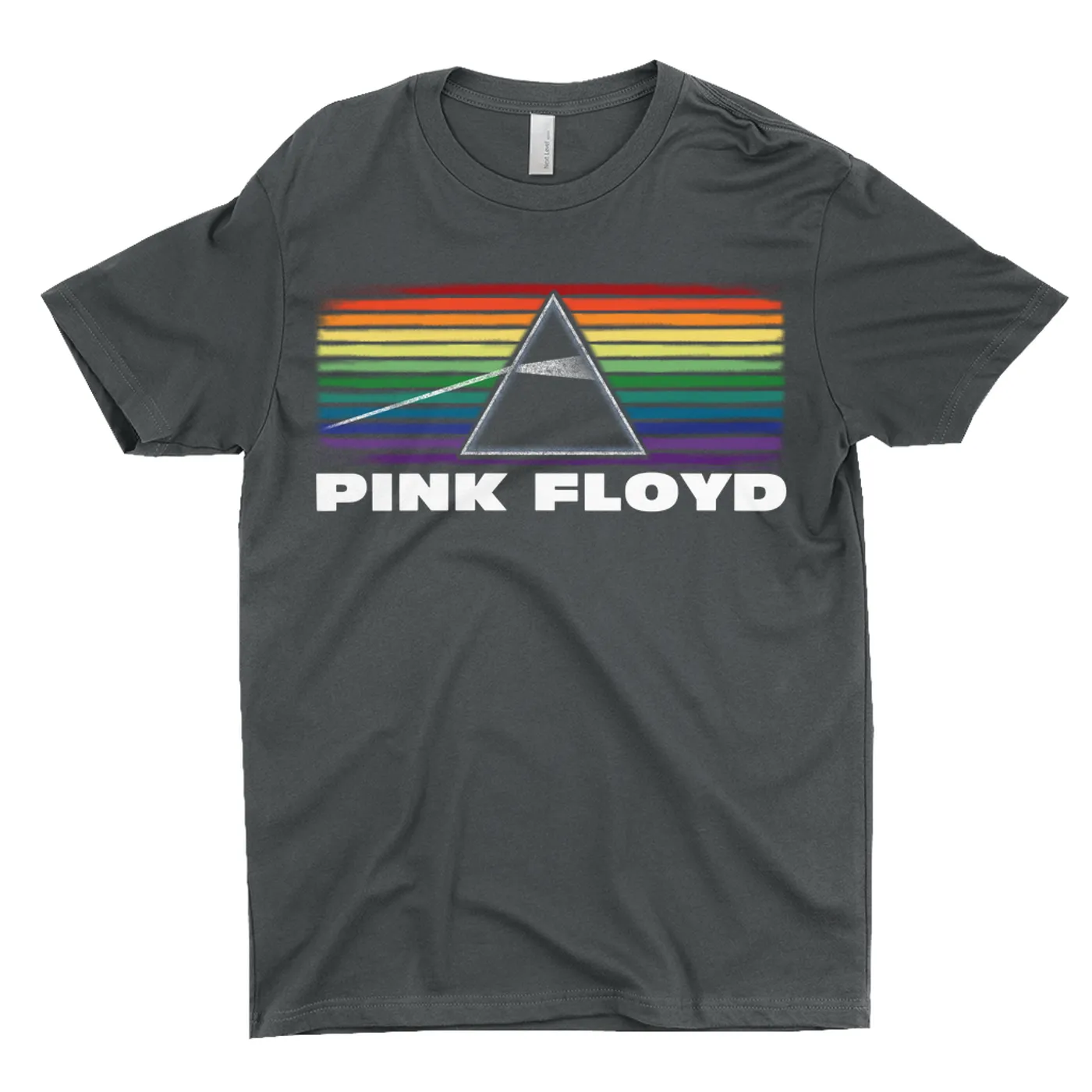 Pink Floyd T-Shirt | The Dark Side Of The Moon Banner Rainbow Distressed Pink Floyd Shirt