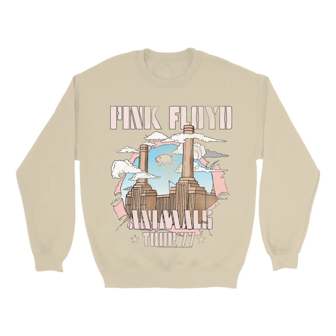 Pink Floyd Sweatshirt | Factory Animals Tour '77 Pink Floyd Sweatshirt