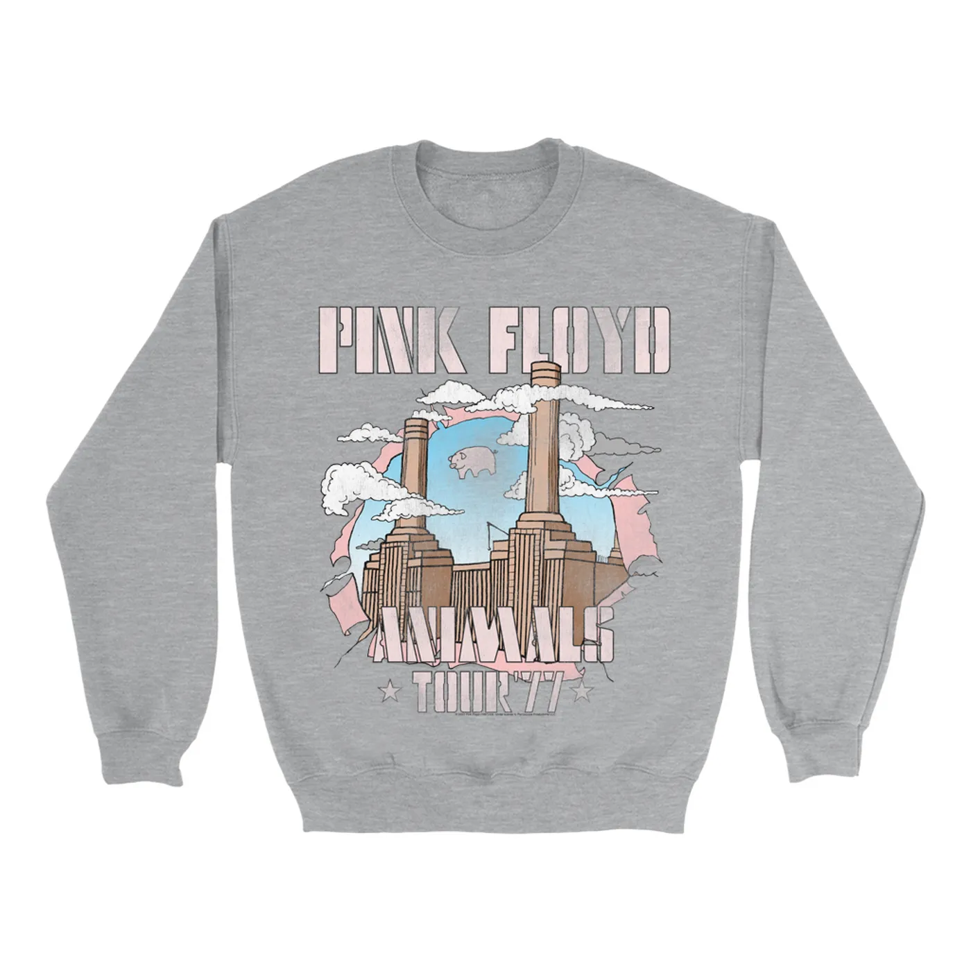 Pink Floyd Sweatshirt | Factory Animals Tour '77 Pink Floyd Sweatshirt
