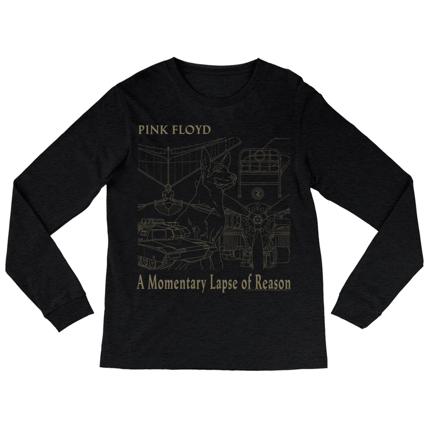 Pink Floyd Long Sleeve Shirt | A Momentary Lapse of Reason Schematic Pink Floyd Shirt