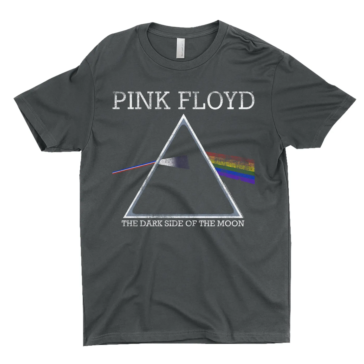Pink Floyd T-Shirt | Classic The Dark Side Of The Moon Logo Distressed Pink Floyd Shirt