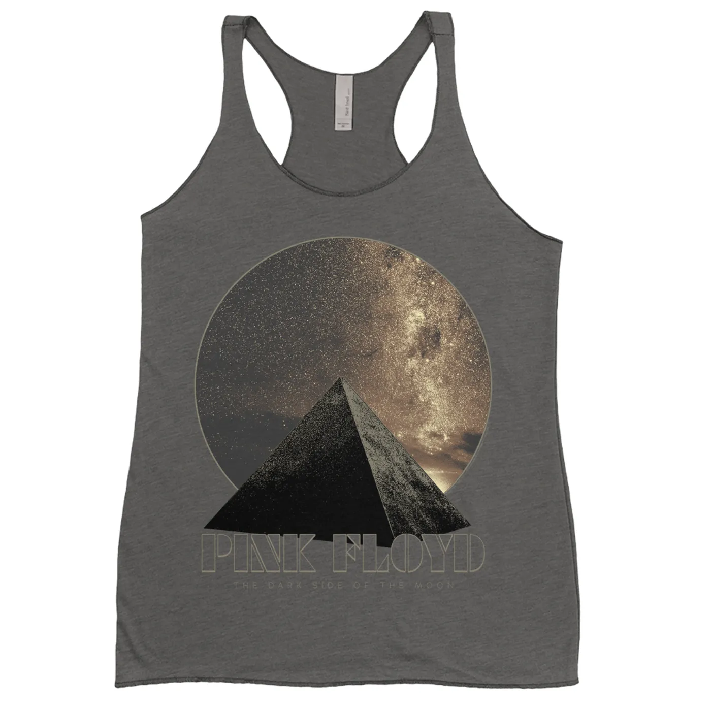 Pink Floyd Ladies' Tank Top | Moonlight Pyramid Circle Design Pink Floyd Shirt