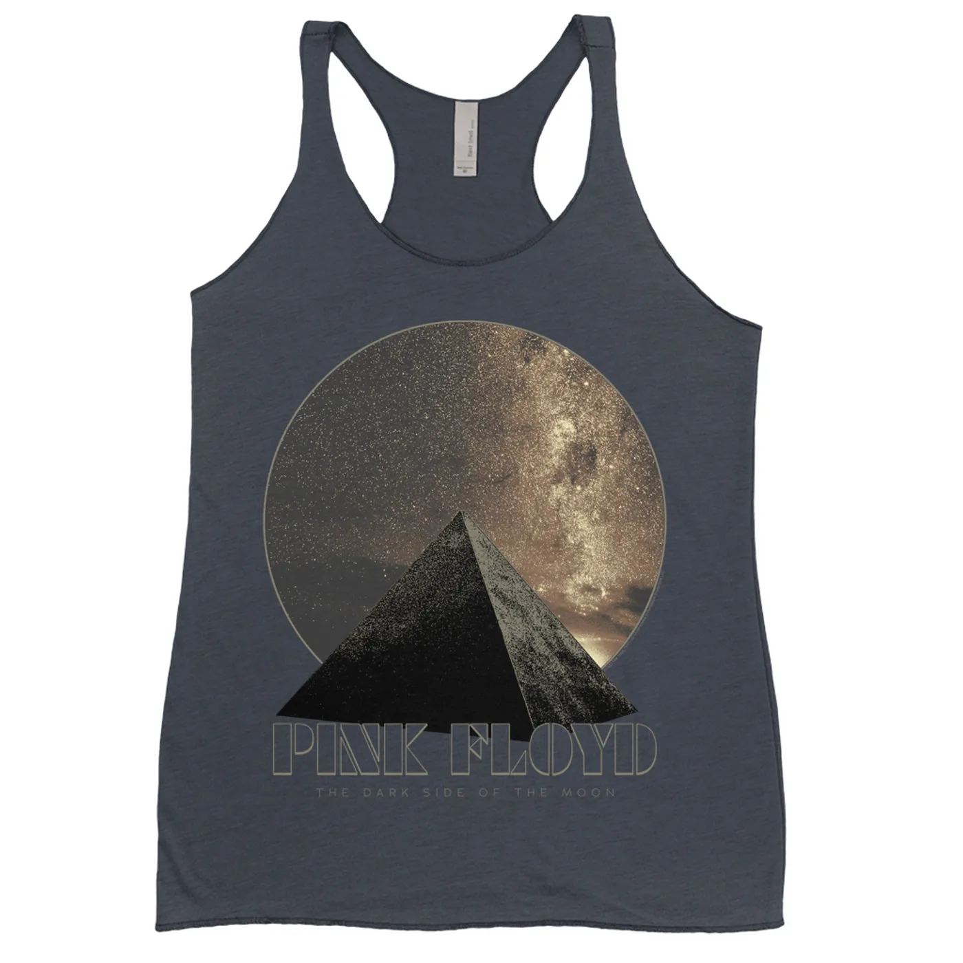 Pink Floyd Ladies' Tank Top | Moonlight Pyramid Circle Design Pink Floyd Shirt