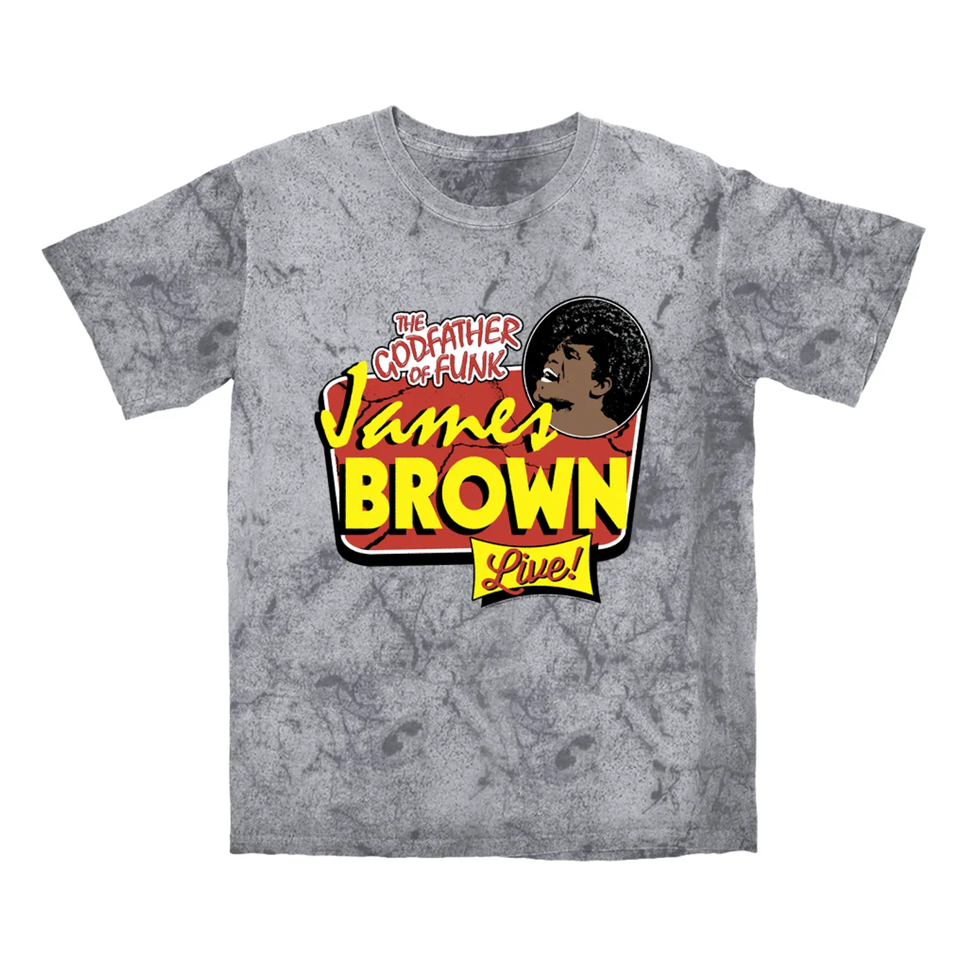 James Brown T-shirt | Godfather Of Funk, LIVE! James Brown Color Blast Shirt