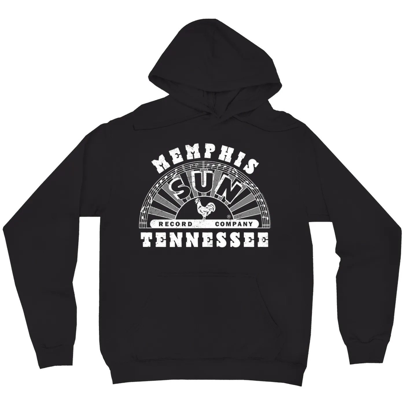 Sun Records Hoodie | White Memphis Tennessee Label Logo Sun Records Hoodie