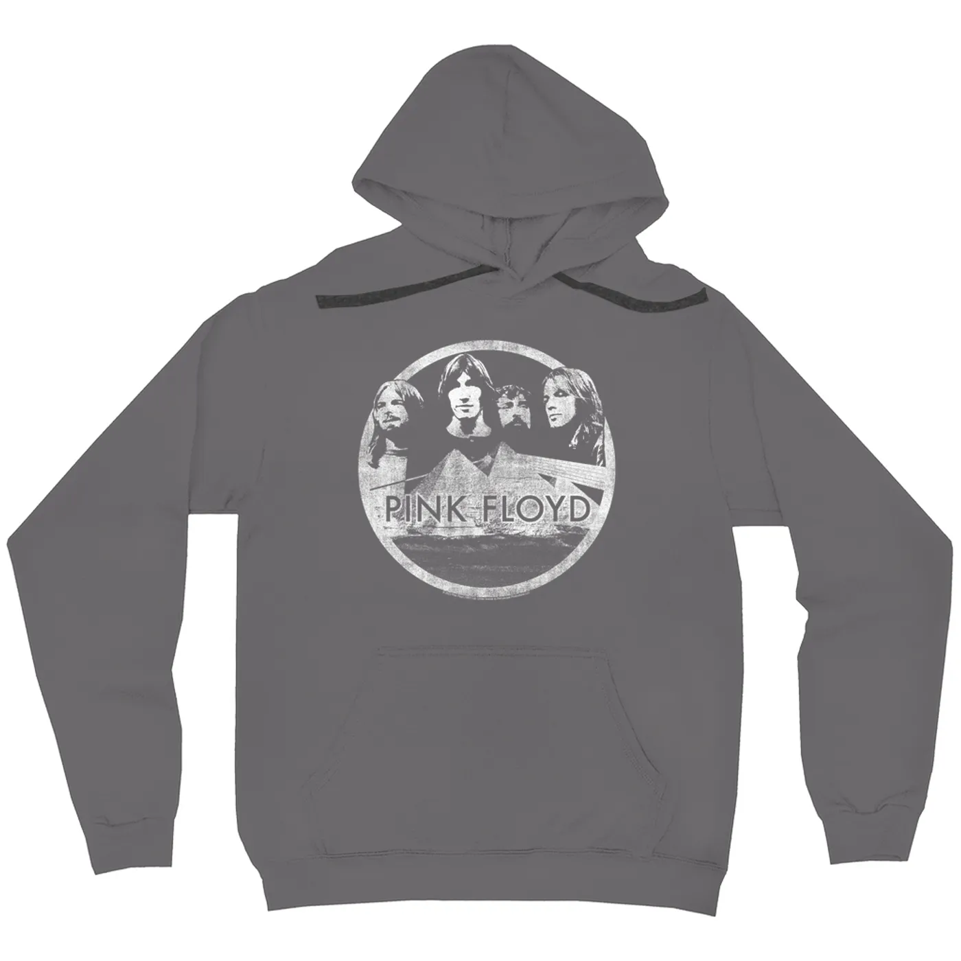 Pink Floyd Hoodie | Pyramid Black White Design Distressed Pink Floyd Hoodie