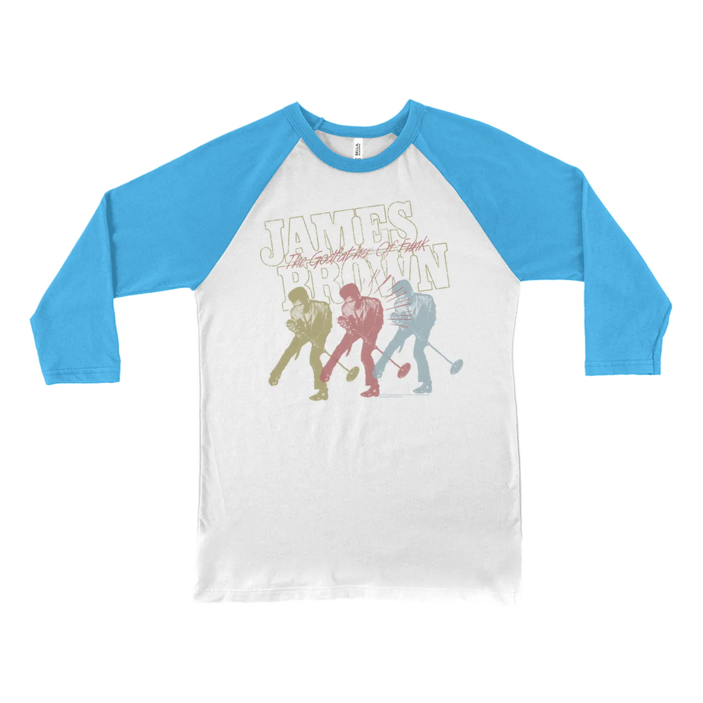 James Brown 3/4 Sleeve Baseball Tee | The Godfather Of Funk Retro James Brown Shirt