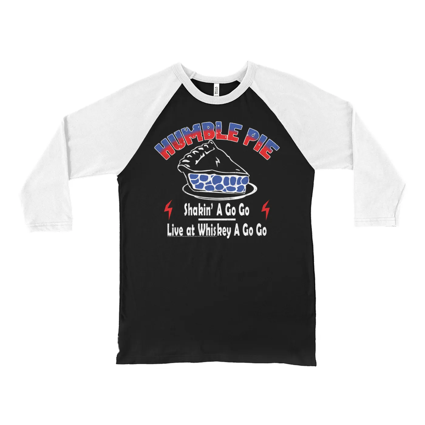 Humble Pie 3/4 Sleeve Baseball Tee | Shakin' A Go Go Performance Whisky A Go Go (Merchbar Exclusive) Humble Pie Shirt