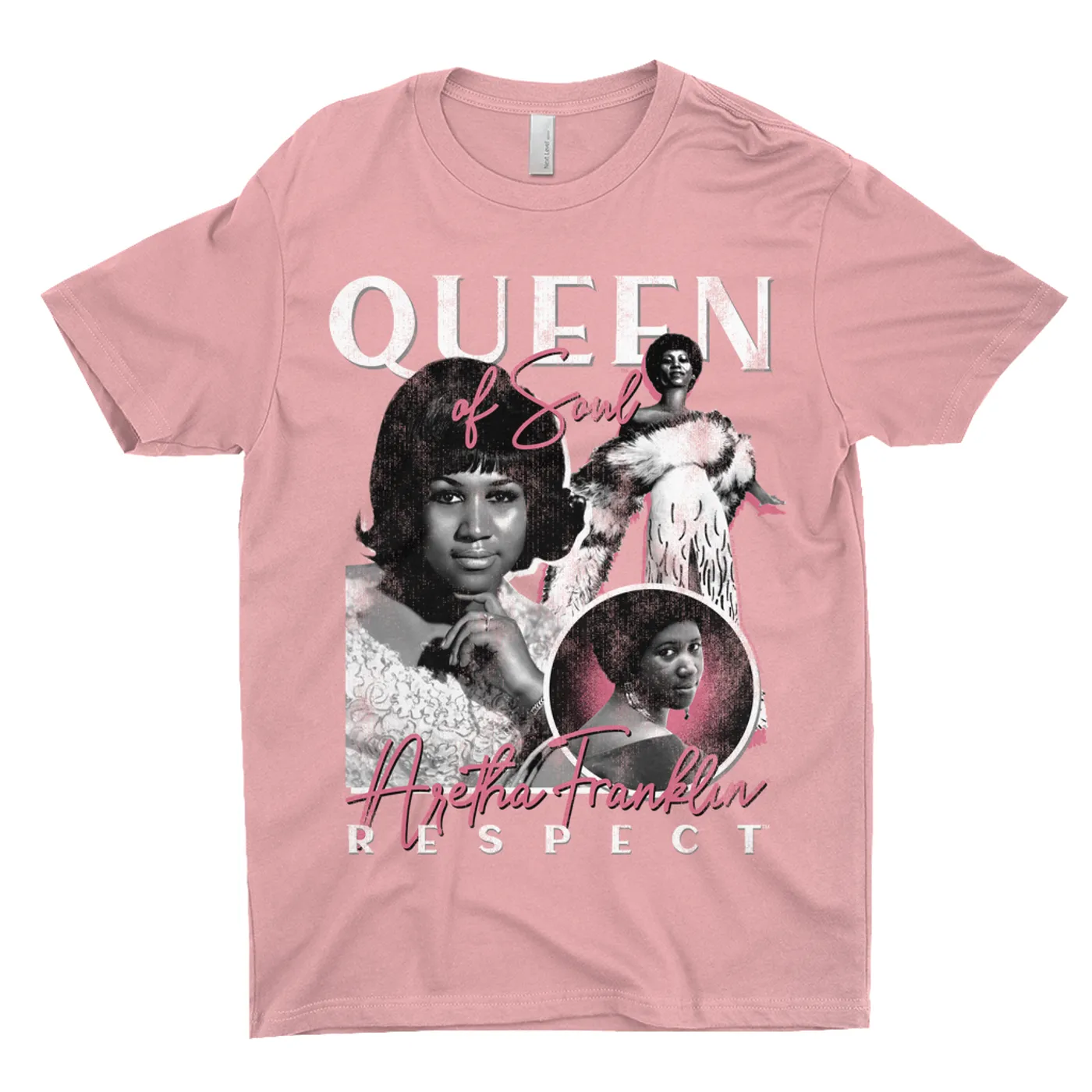 Aretha Franklin T-Shirt | Queen Of Soul Pink Collage Aretha Franklin Shirt