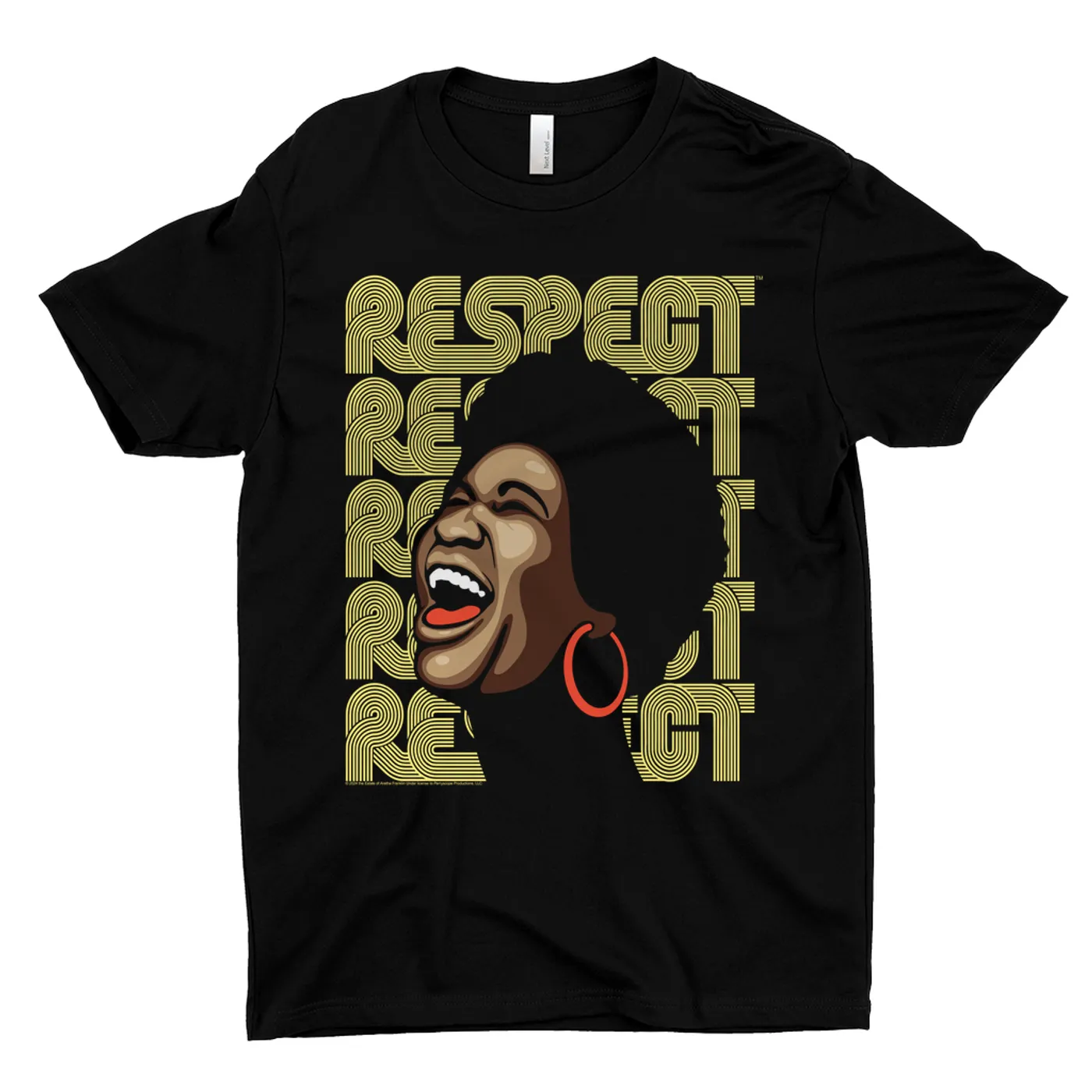 Aretha Franklin T-Shirt | Respect Illustration Character Aretha Franklin Shirt
