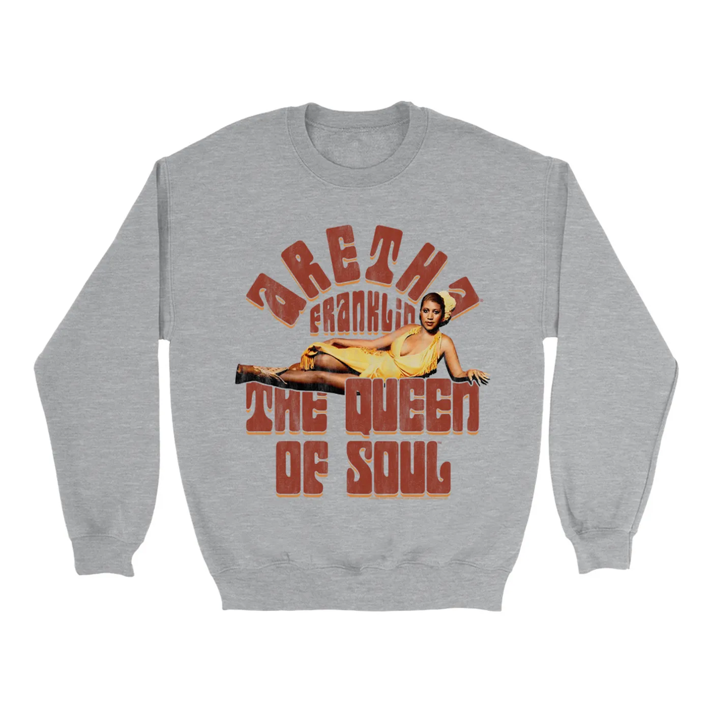 Aretha Franklin Sweatshirt | Queen Of Soul Retro Distressed Aretha Franklin Sweatshirt