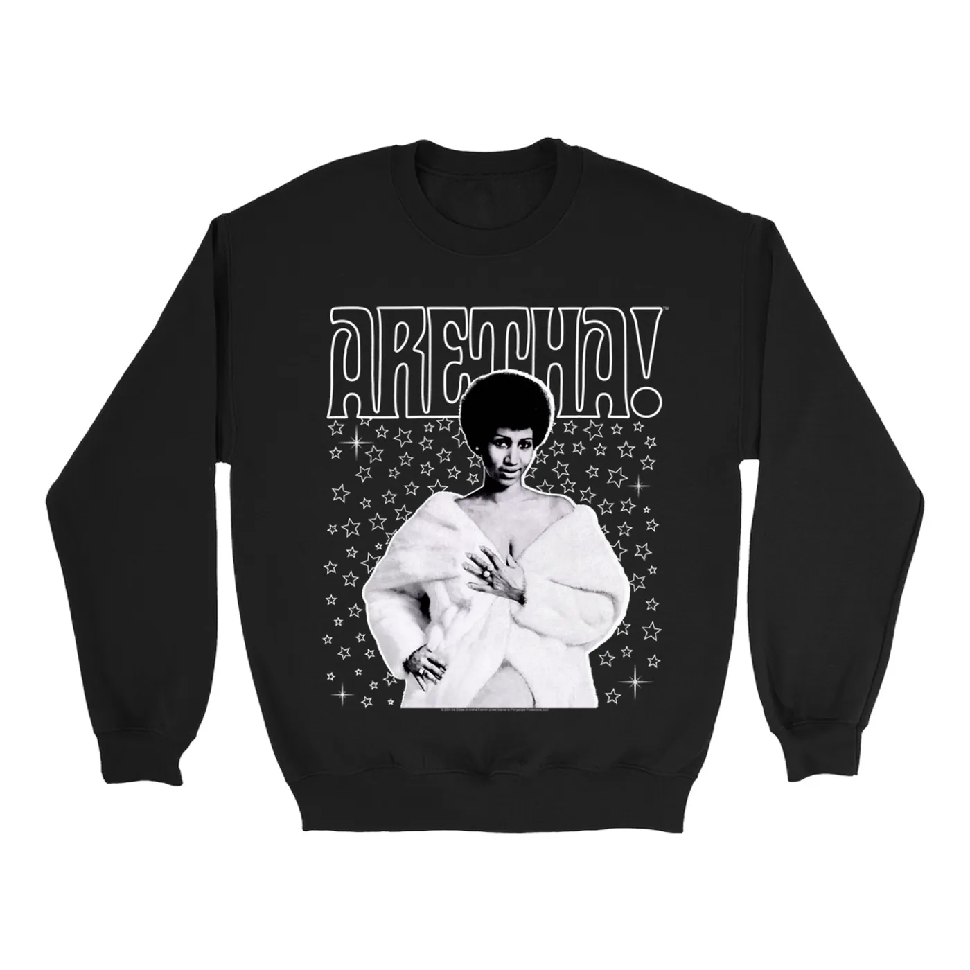 Aretha Franklin Sweatshirt | Star Studded Aretha! (Merchbar Exclusive) Aretha Franklin Sweatshirt