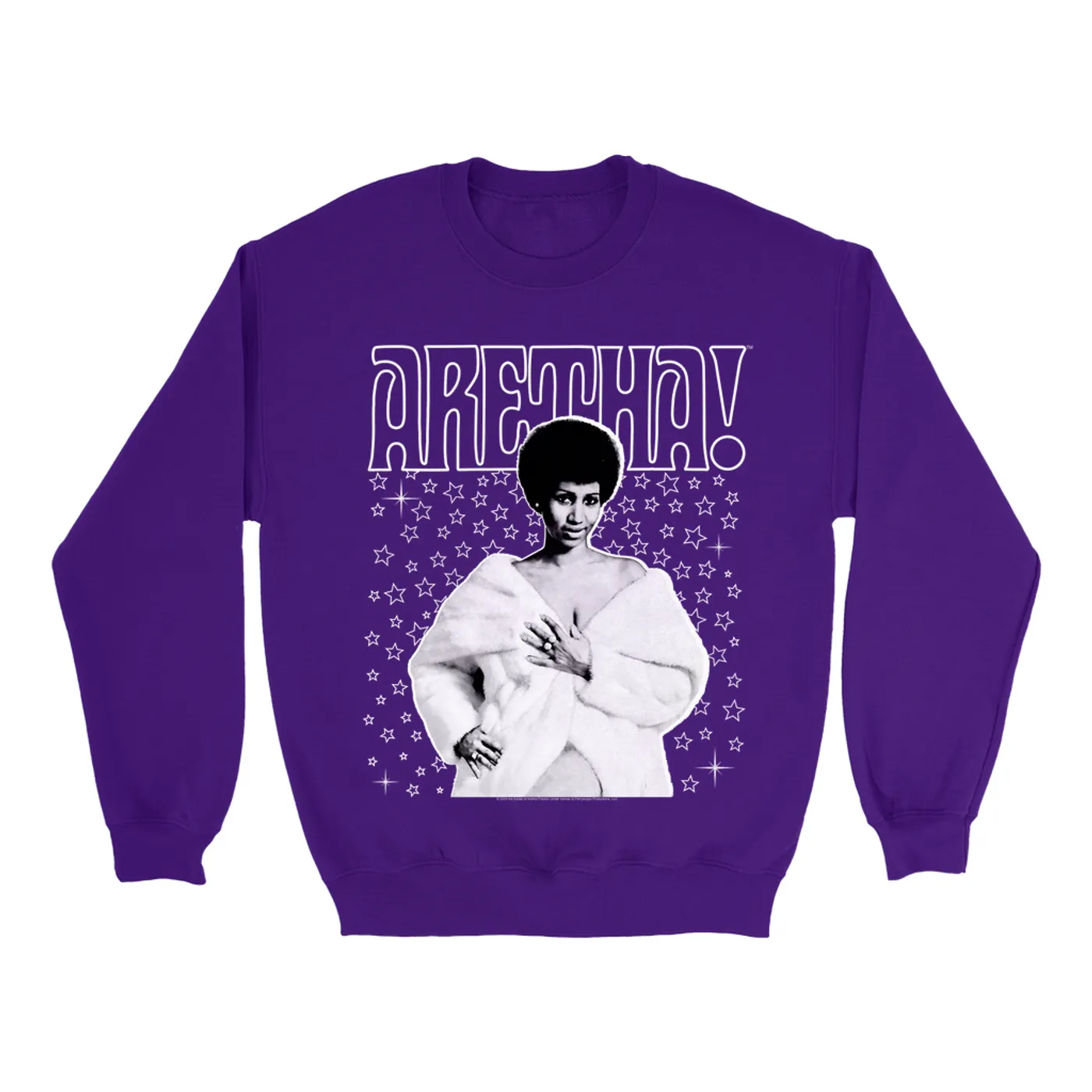 Aretha Franklin Sweatshirt | Star Studded Aretha! (Merchbar Exclusive) Aretha Franklin Sweatshirt