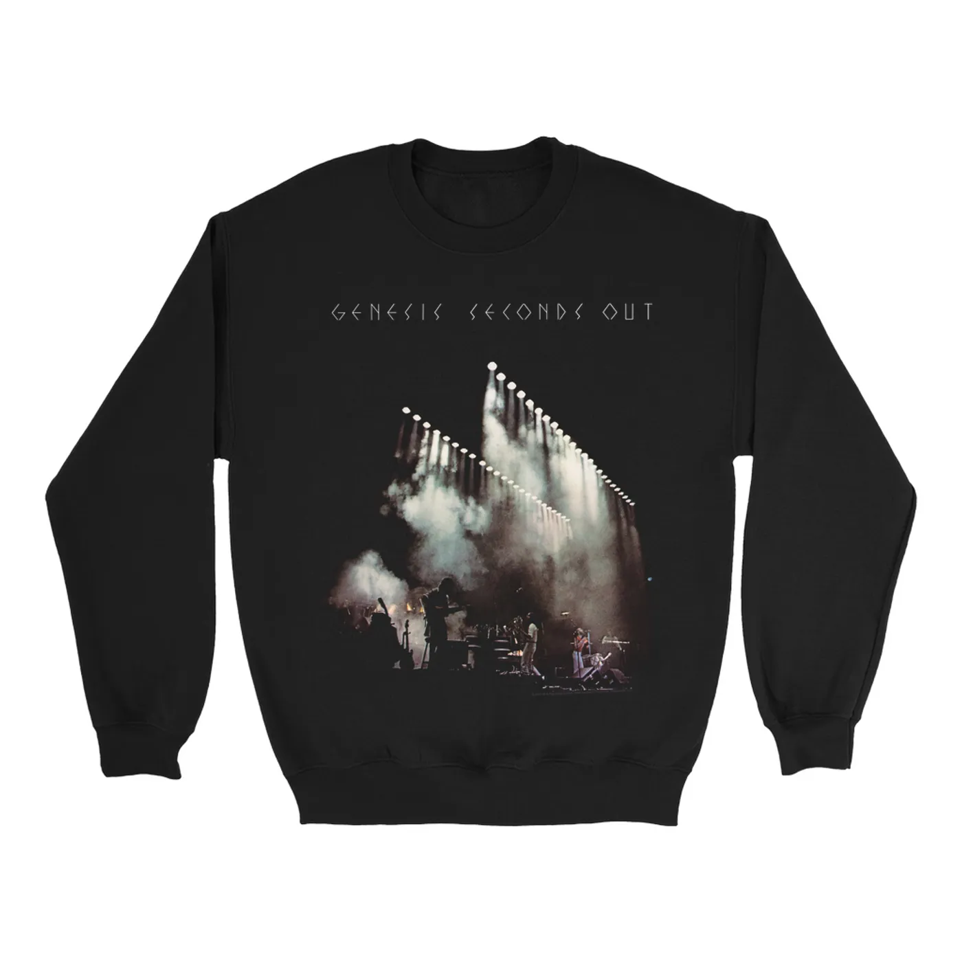 Genesis Sweatshirt | Seconds Out Live On Stage Distressed Genesis Sweatshirt