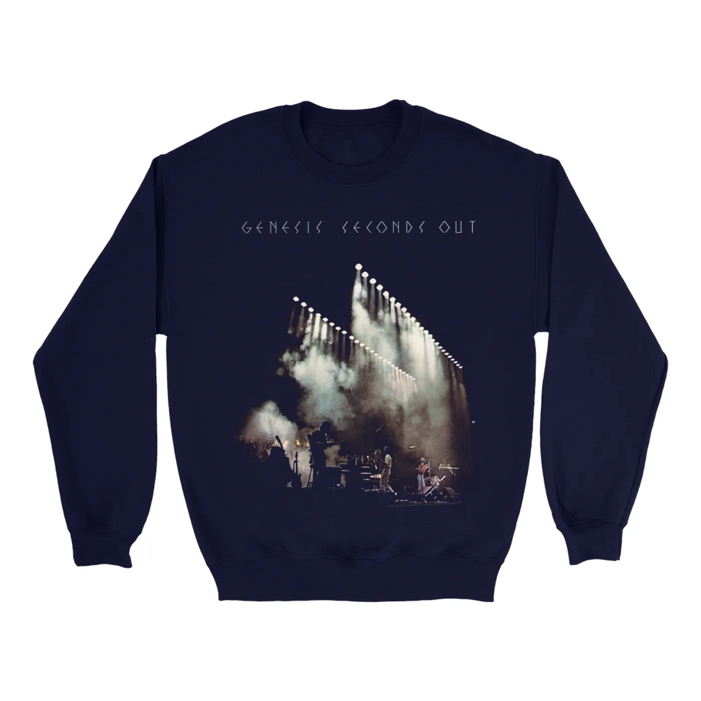 Genesis Sweatshirt | Seconds Out Live On Stage Distressed Genesis Sweatshirt