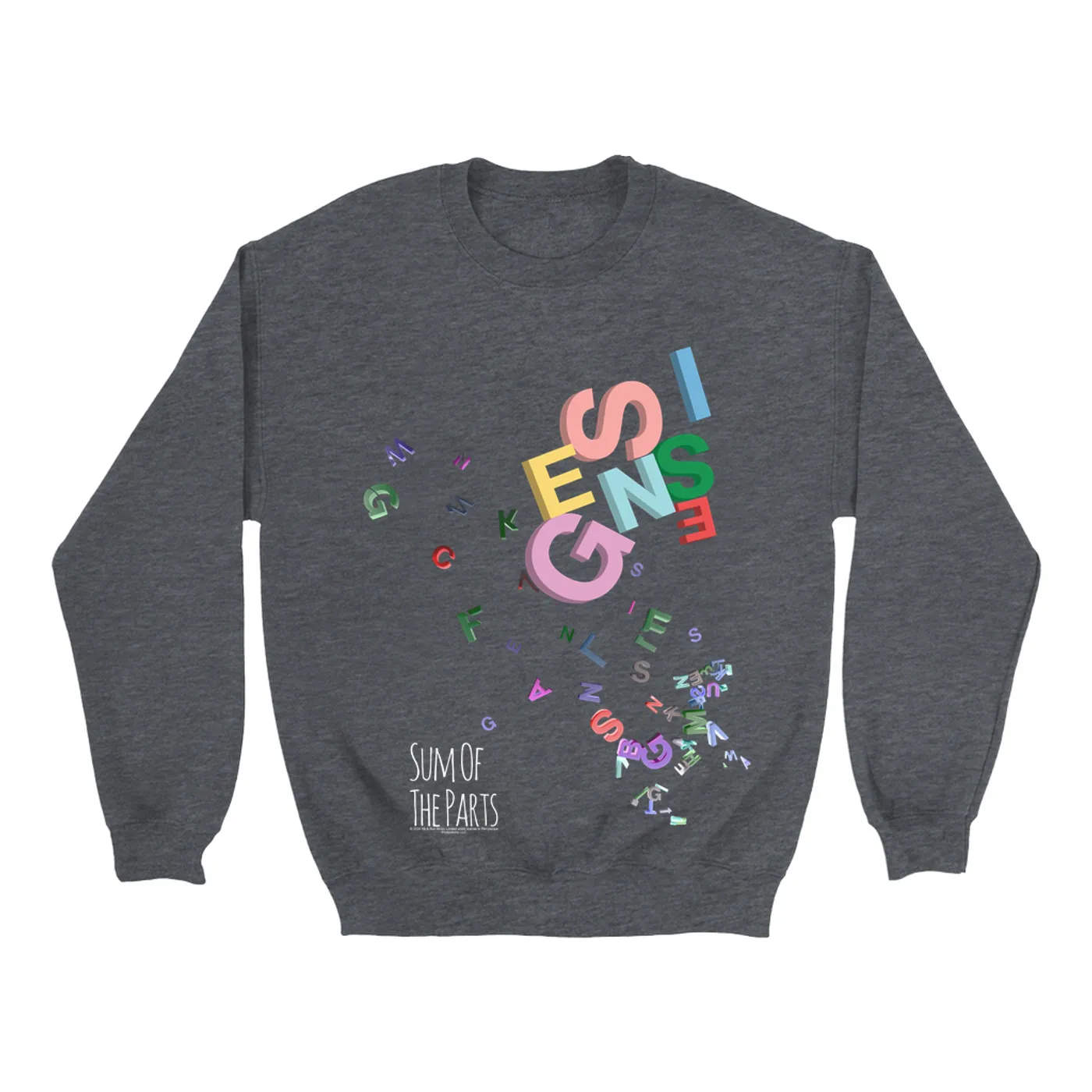 Genesis Sweatshirt | Sum Of The Parts Letters Design Genesis Sweatshirt