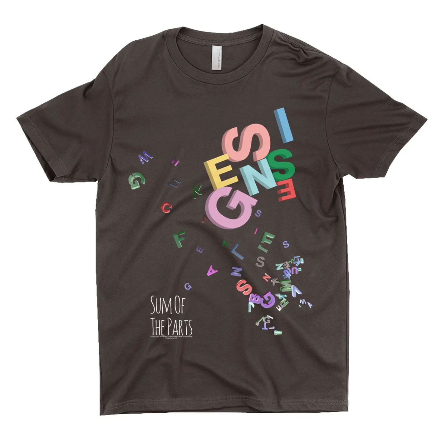 Genesis T-Shirt | Sum Of The Parts Letters Design Genesis Shirt