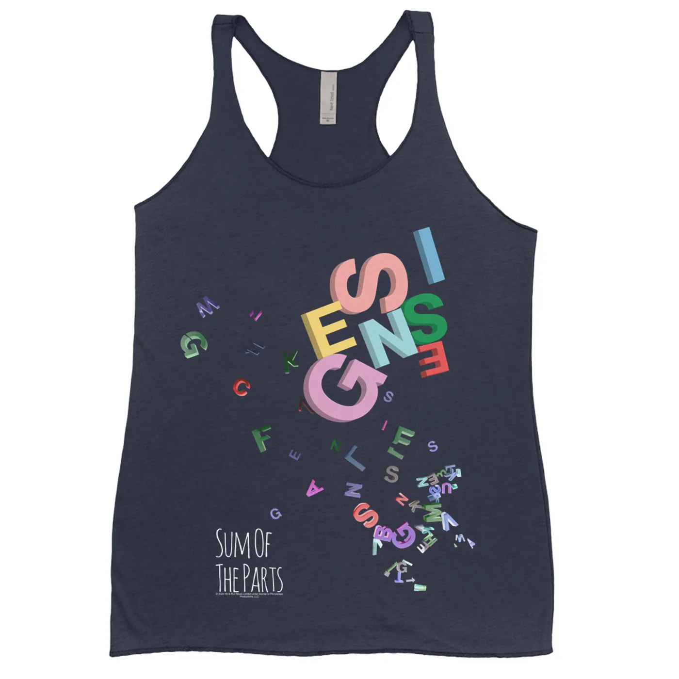 Genesis Ladies' Tank Top | Sum Of The Parts Letters Design Genesis Shirt