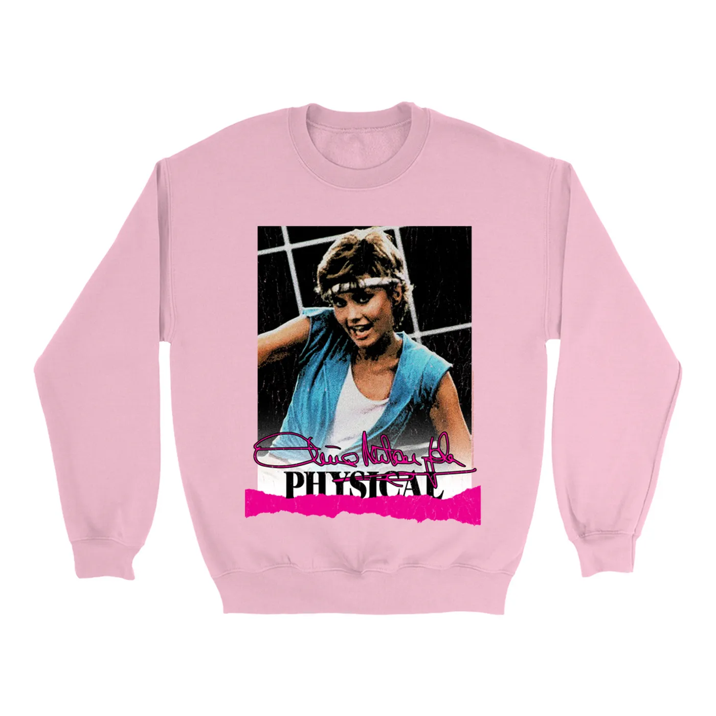 Olivia Newton-John Sweatshirt | Physical Signed Distressed Image Olivia Newton John Sweatshirt
