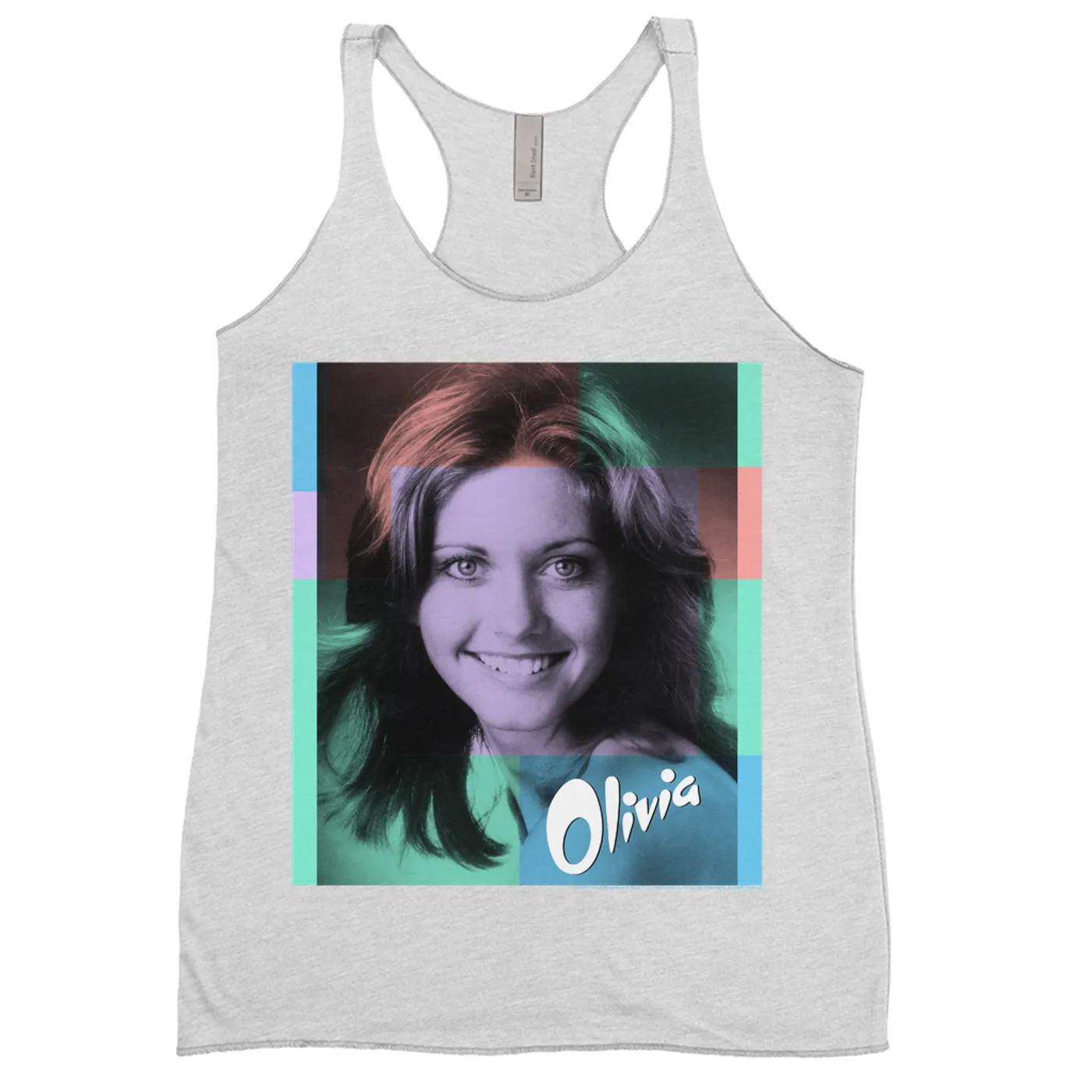 Olivia Newton-John Ladies' Tank Top | Multi-Color Harmony Image Olivia Newton John Shirt