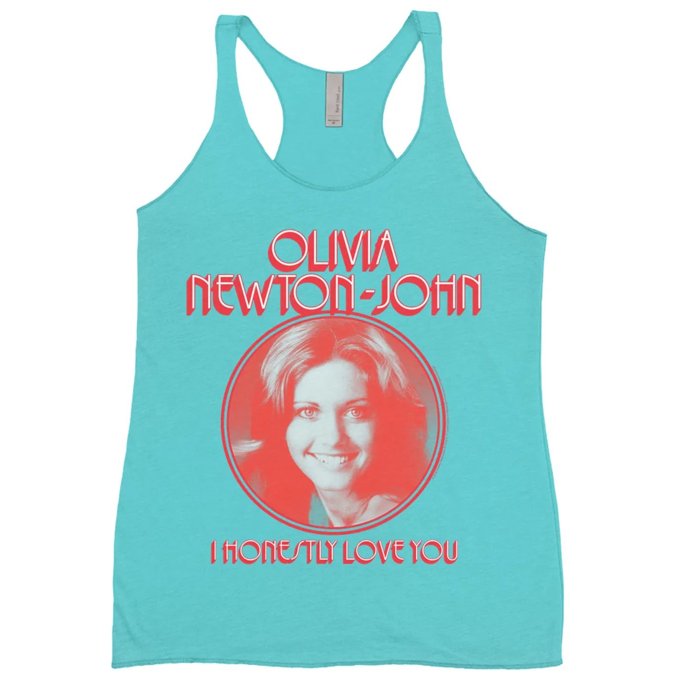 Olivia Newton-John Ladies' Tank Top | I Honestly Love You Red Olivia Newton John Shirt