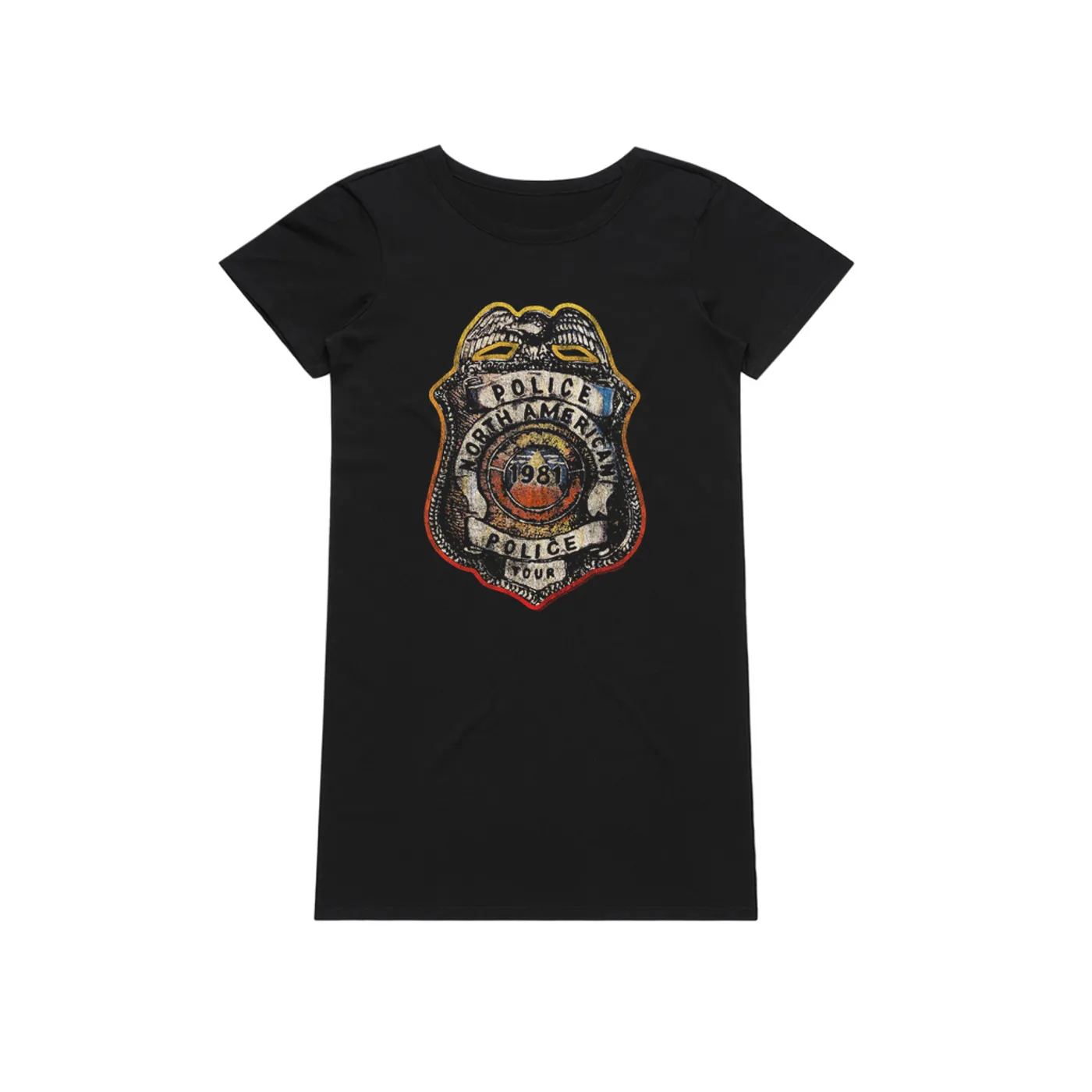 The Police Dress | North American Tour Police Badge (Merchbar Exclusive) The Police T-Shirt Dress