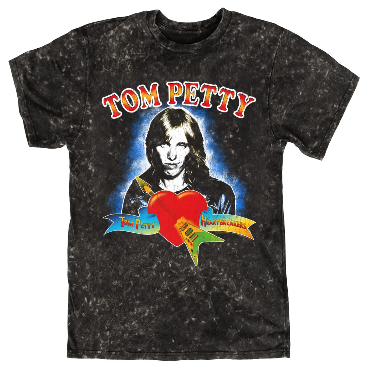 Tom Petty and the Heartbreakers T-shirt | First Album Design (Merchbar Exclusive) Tom Petty Mineral Wash Shirt