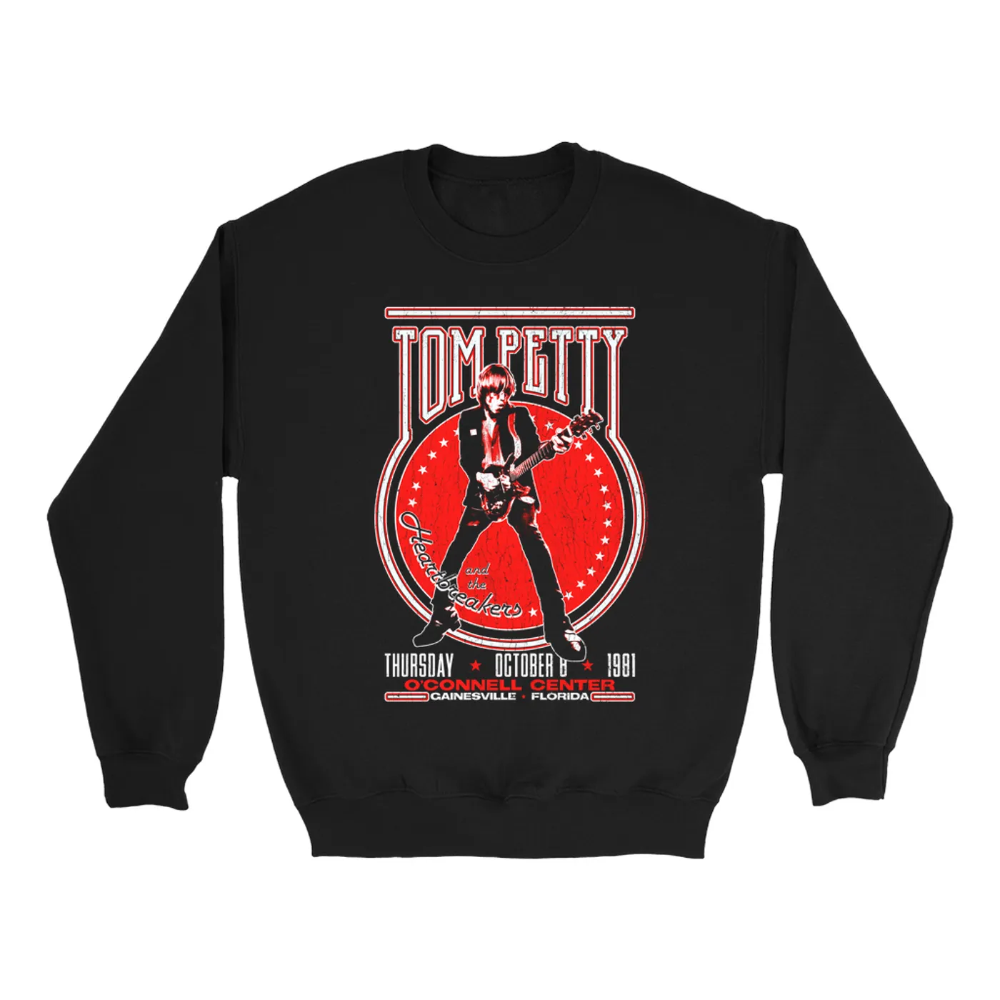 Tom Petty and the Heartbreakers Sweatshirt | Gainesville Florida 1981 Concert (Merchbar Exclusive) Tom Petty Sweatshirt