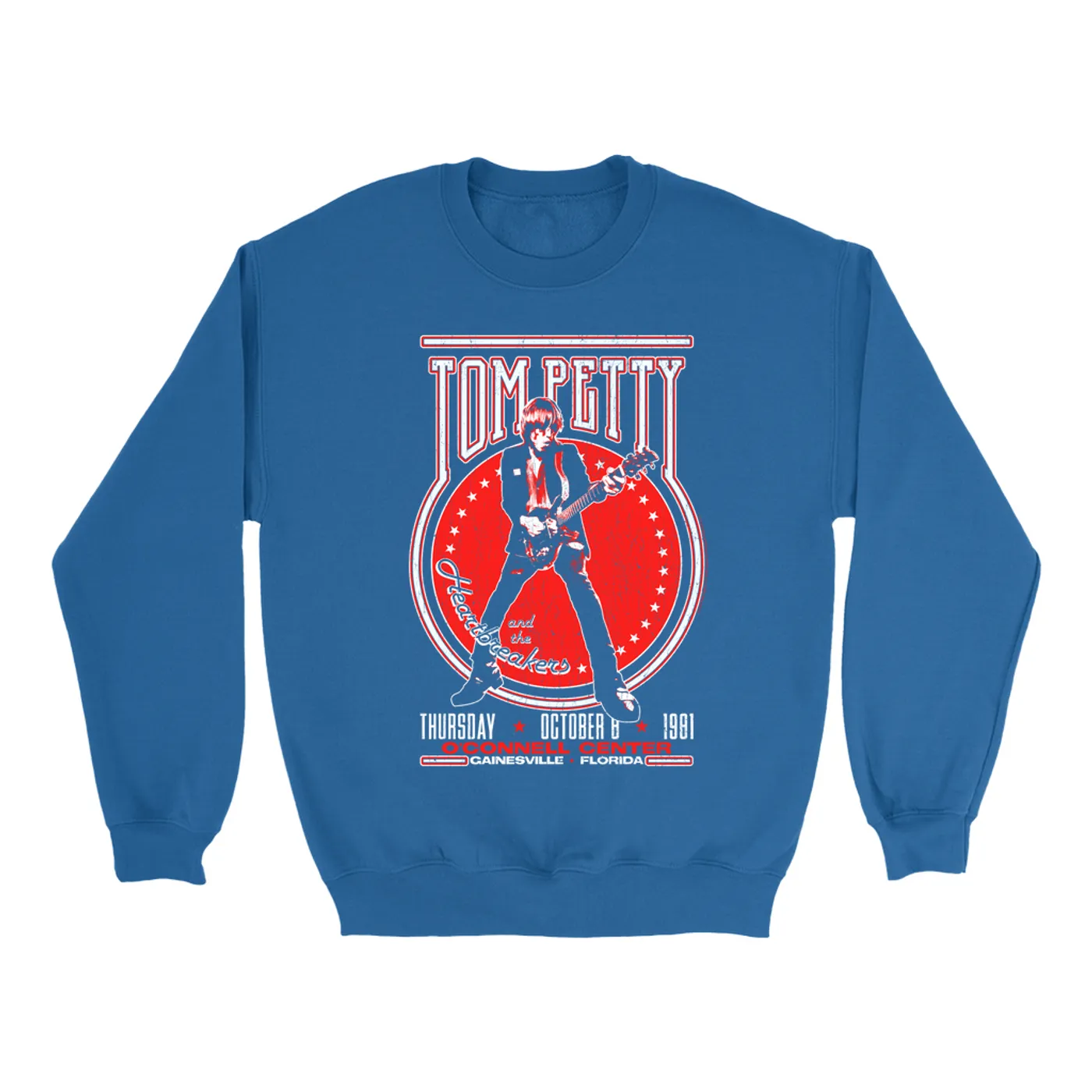 Tom Petty and the Heartbreakers Sweatshirt | Gainesville Florida 1981 Concert (Merchbar Exclusive) Tom Petty Sweatshirt