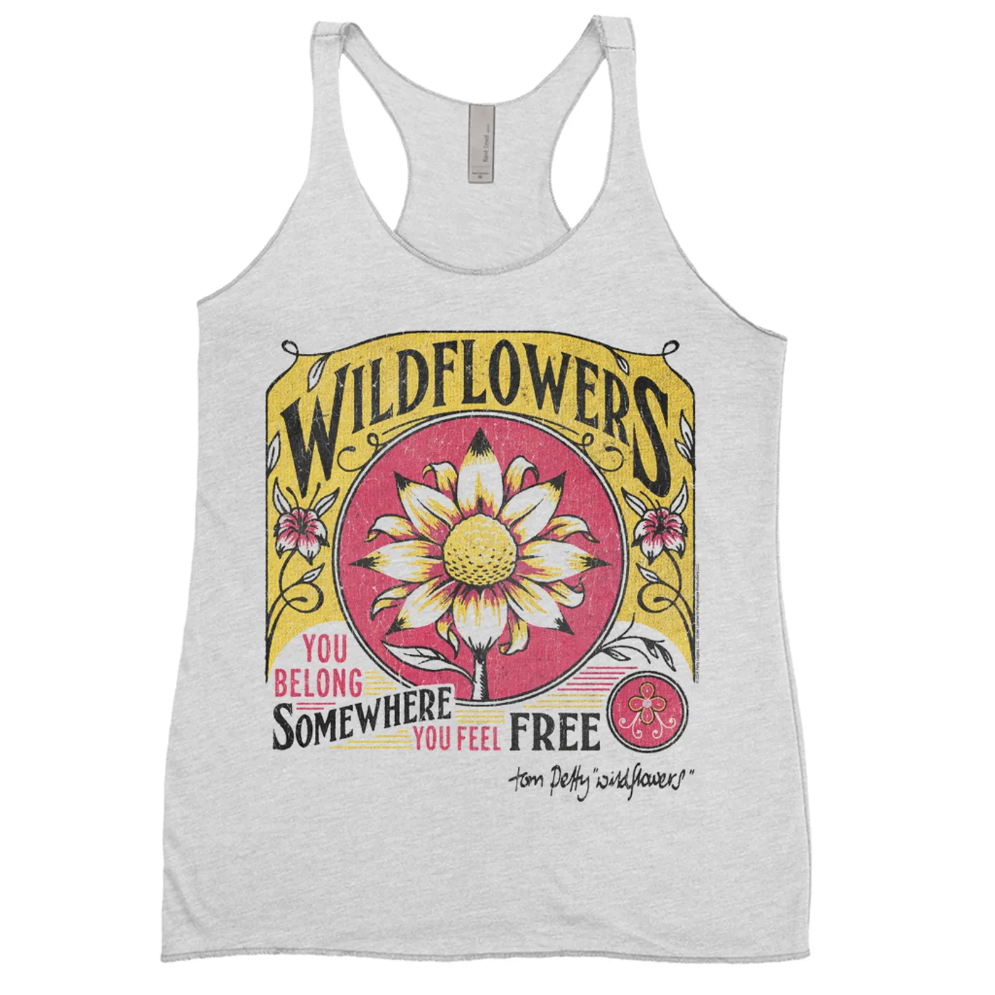 Tom Petty and the Heartbreakers Ladies' Tank Top | Wildflowers Cover Art Tom Petty Shirt