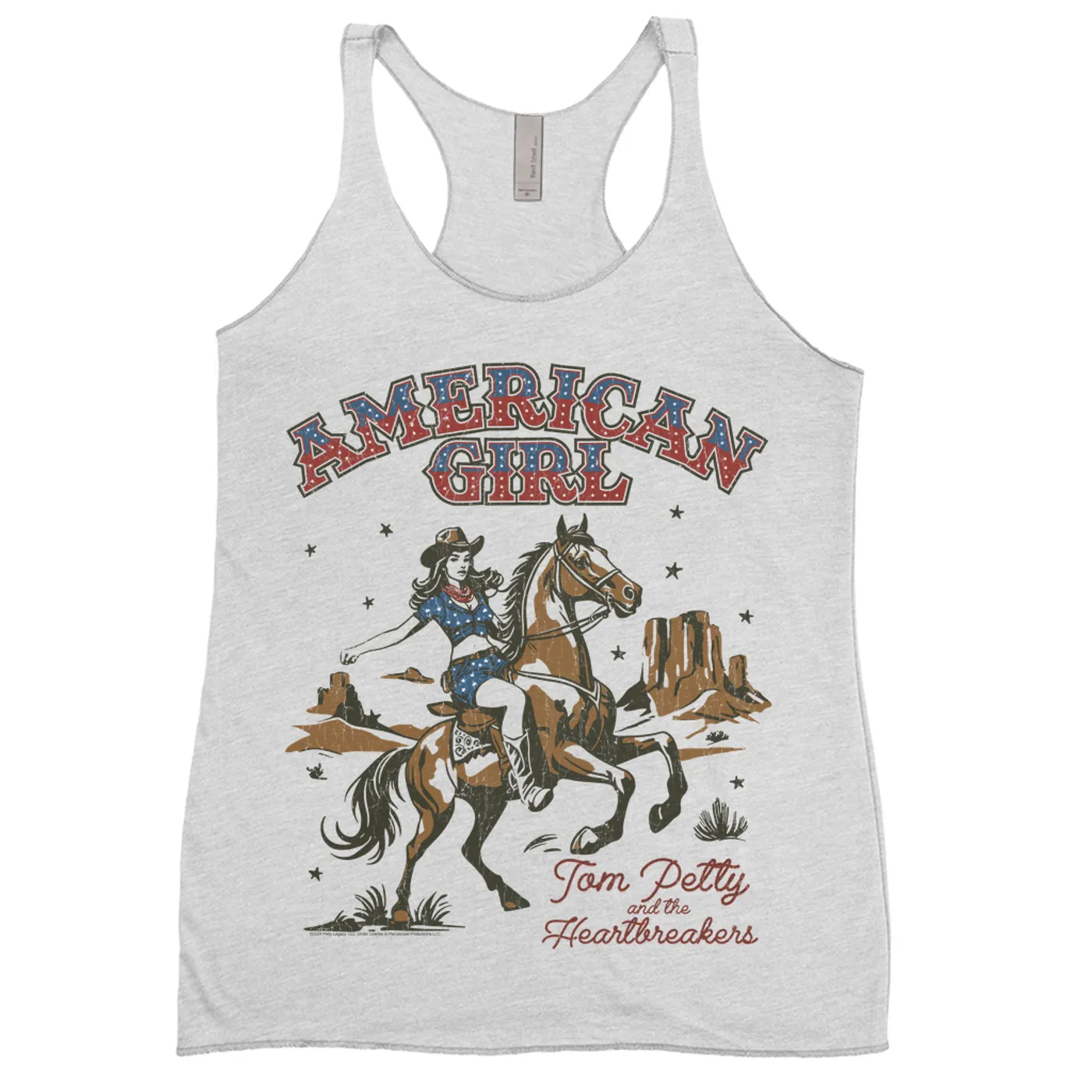 Tom Petty and the Heartbreakers Ladies' Tank Top | American Girl Retro (Merchbar Exclusive) Tom Petty Shirt