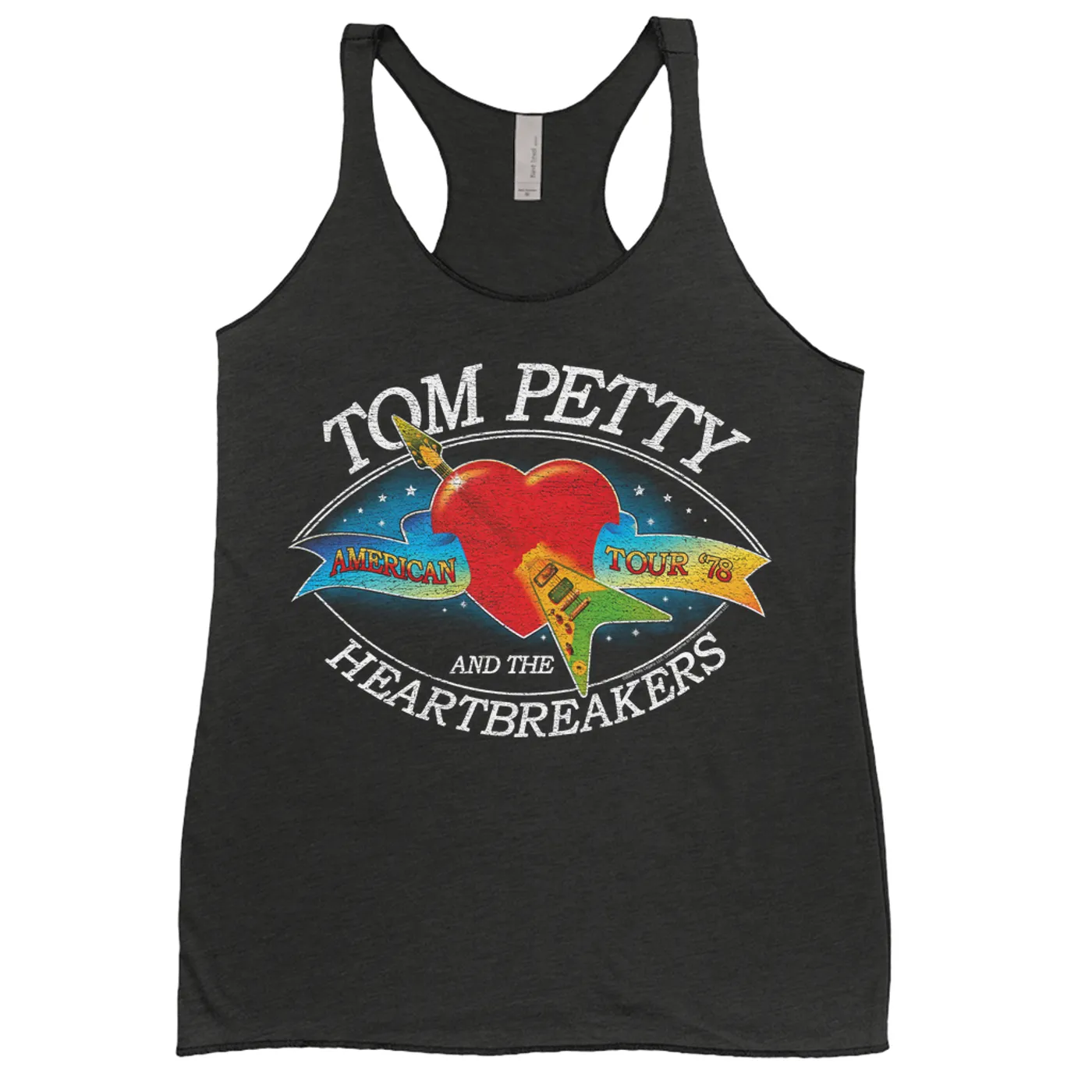 Tom Petty and the Heartbreakers Ladies' Tank Top | American Tour '78 Logo Distressed Tom Petty Shirt